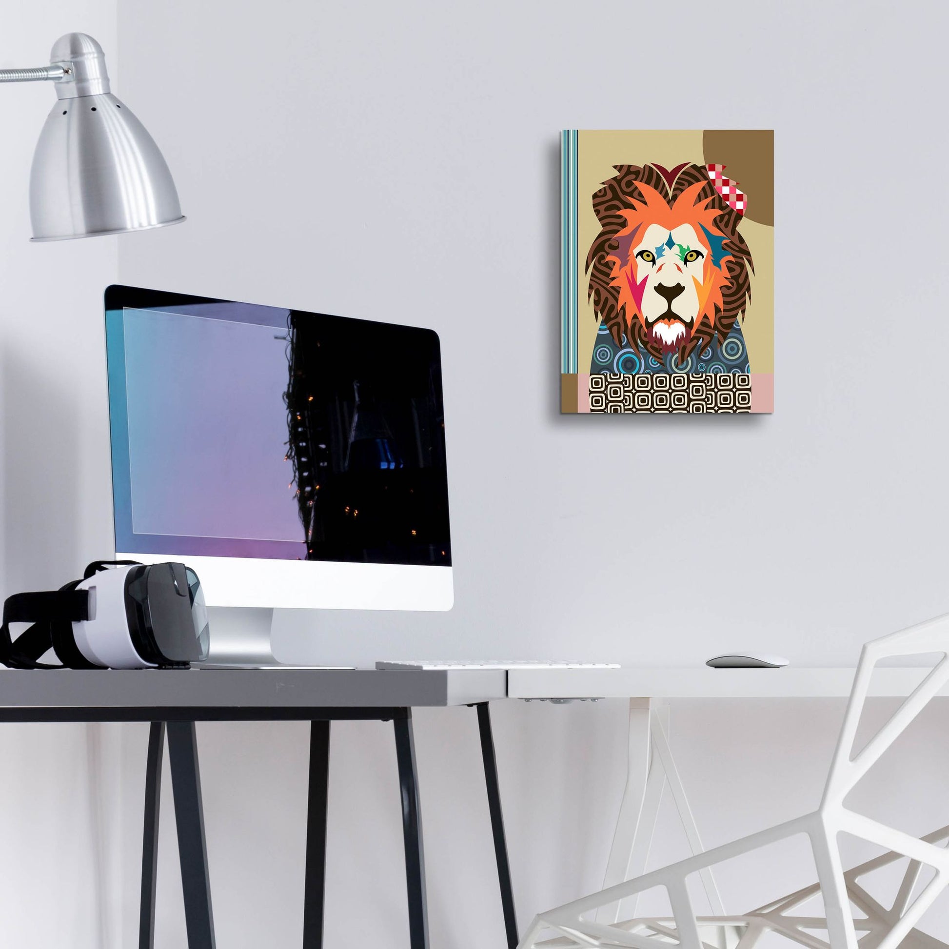 Epic Art 'Cecil The Lion' by Lanre Adefioye, Acrylic Glass Wall Art,12x16