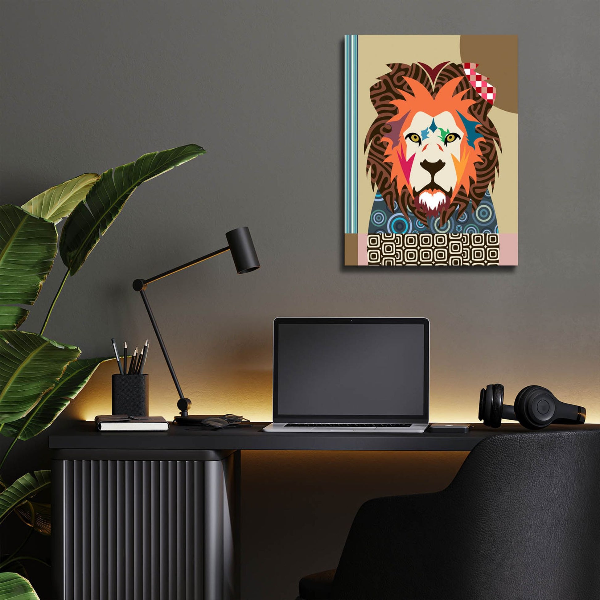 Epic Art 'Cecil The Lion' by Lanre Adefioye, Acrylic Glass Wall Art,12x16