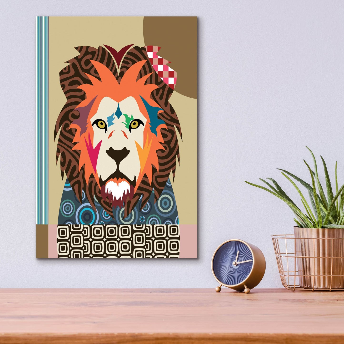 Epic Art 'Cecil The Lion' by Lanre Adefioye, Acrylic Glass Wall Art,12x16