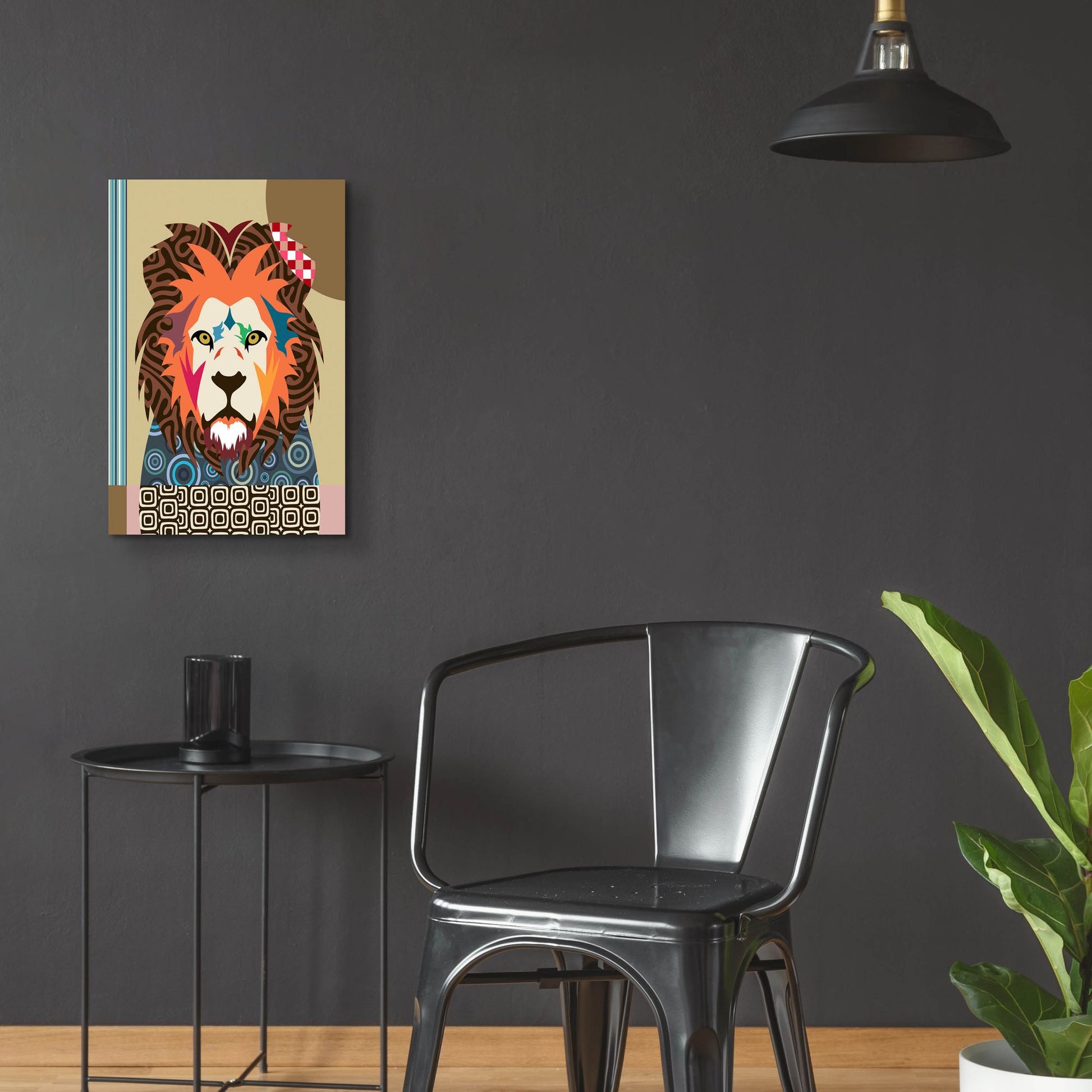 Epic Art 'Cecil The Lion' by Lanre Adefioye, Acrylic Glass Wall Art,16x24