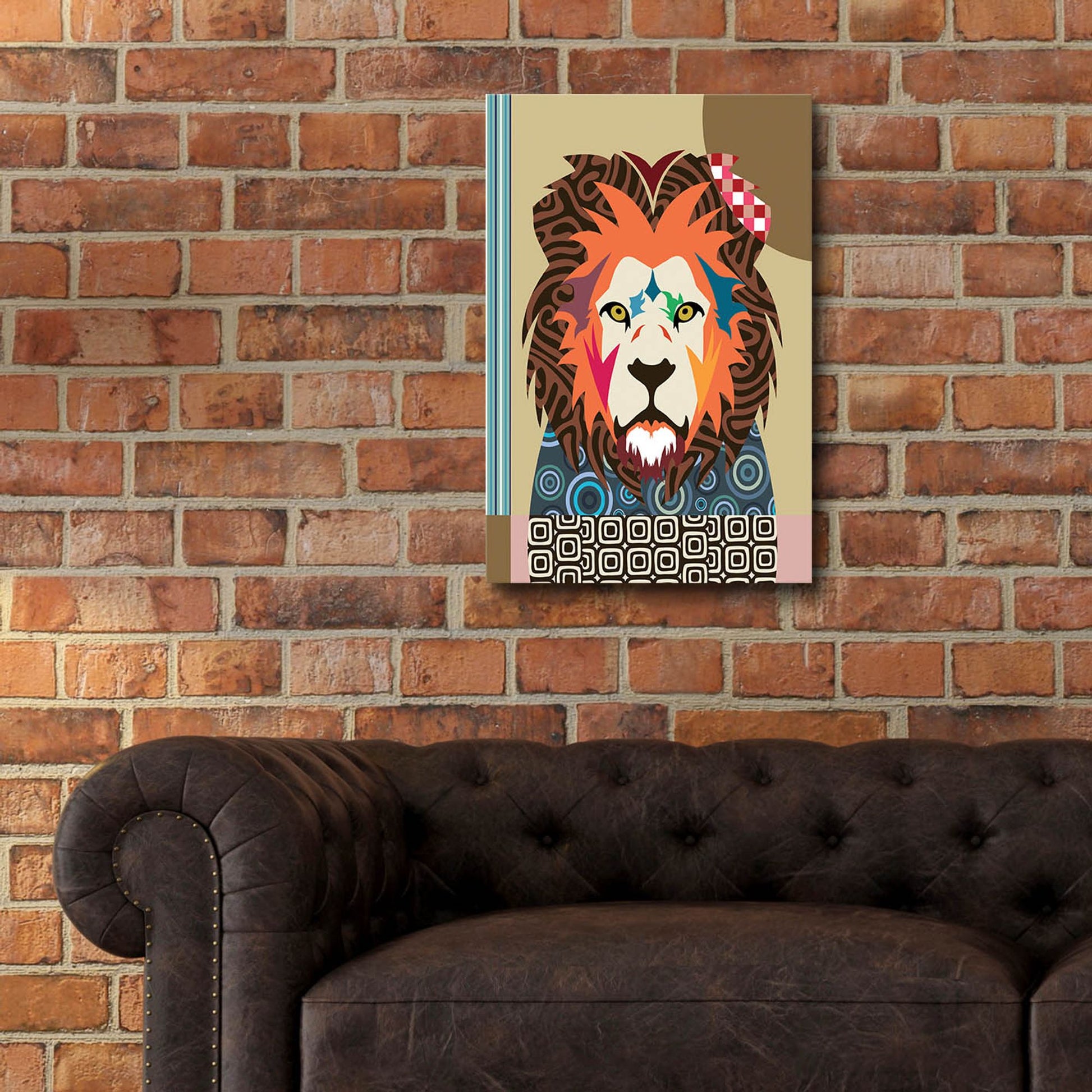 Epic Art 'Cecil The Lion' by Lanre Adefioye, Acrylic Glass Wall Art,16x24