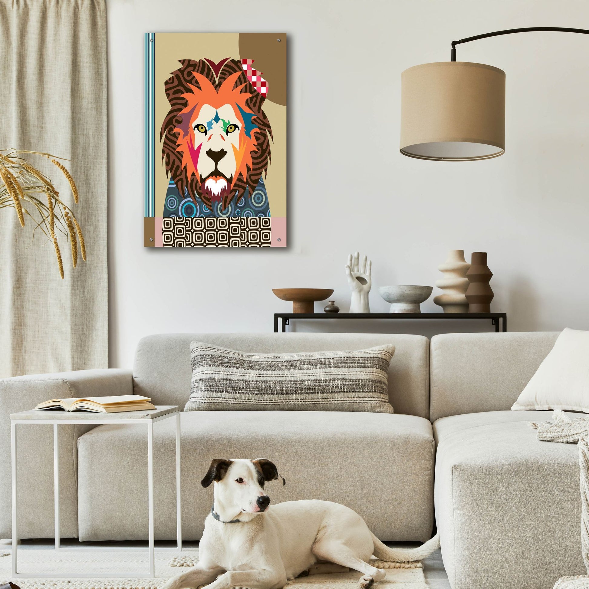 Epic Art 'Cecil The Lion' by Lanre Adefioye, Acrylic Glass Wall Art,24x36