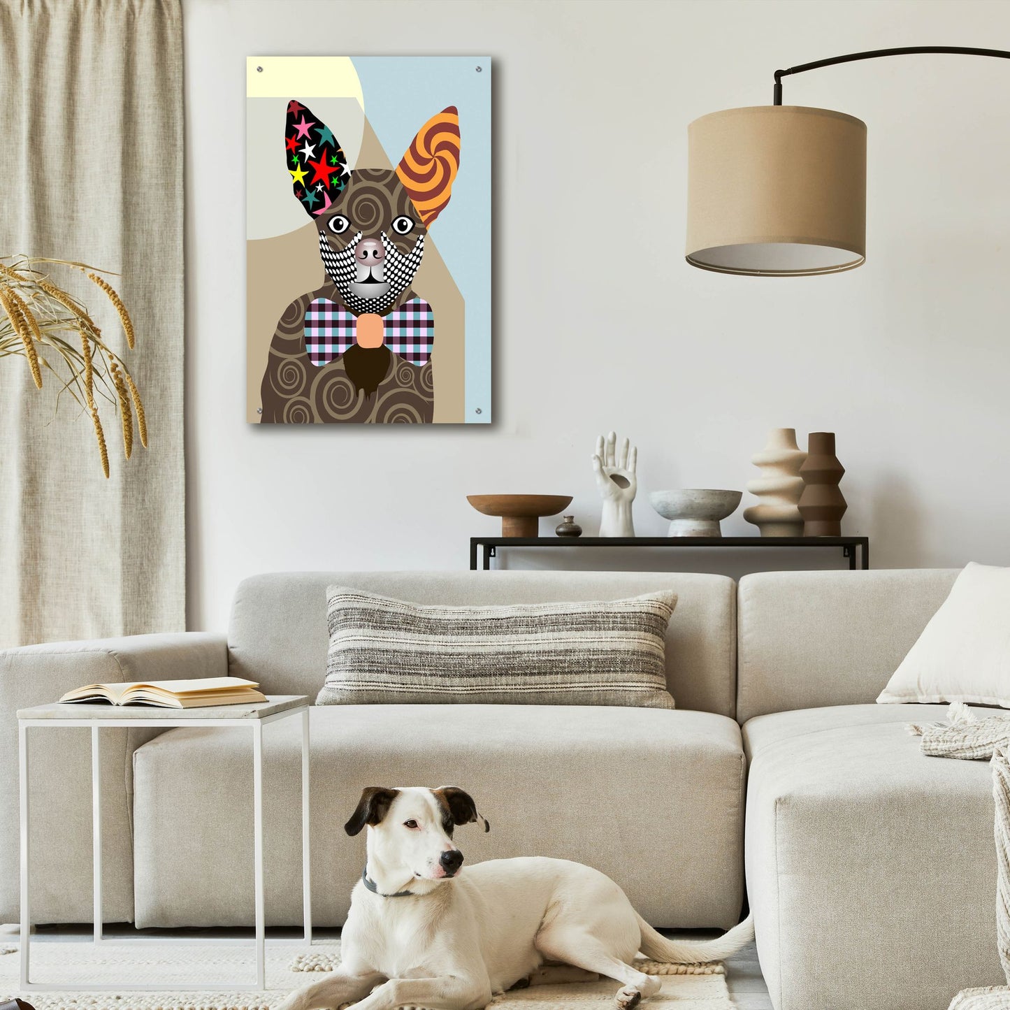 Epic Art 'Chihuahua Dog' by Lanre Adefioye, Acrylic Glass Wall Art,24x36