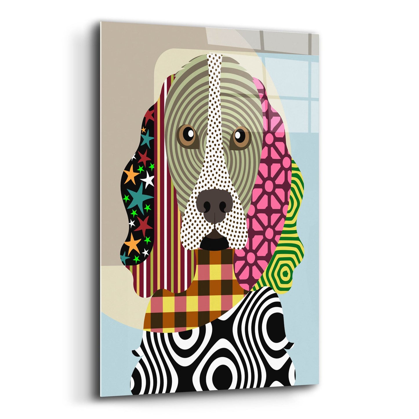 Epic Art 'Cocker Spaniel Dog' by Lanre Adefioye, Acrylic Glass Wall Art,16x24