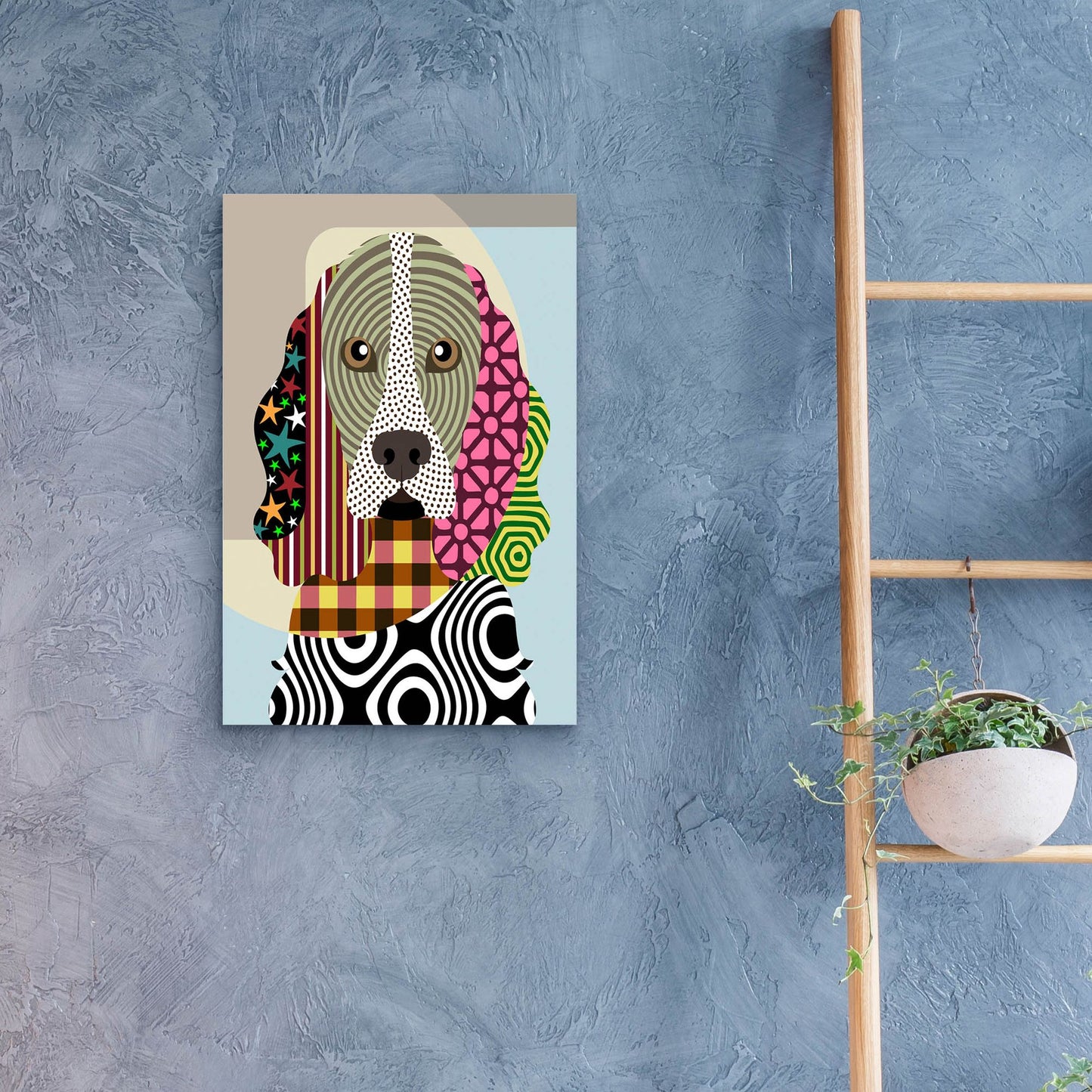 Epic Art 'Cocker Spaniel Dog' by Lanre Adefioye, Acrylic Glass Wall Art,16x24