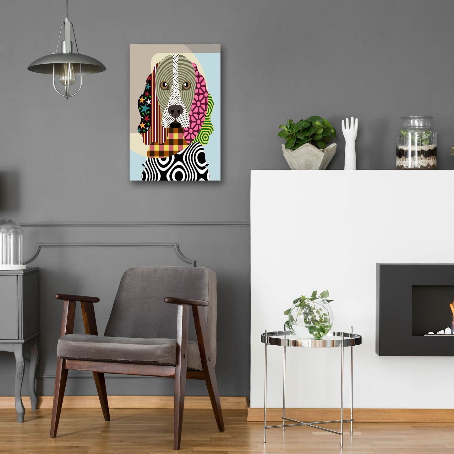 Epic Art 'Cocker Spaniel Dog' by Lanre Adefioye, Acrylic Glass Wall Art,16x24