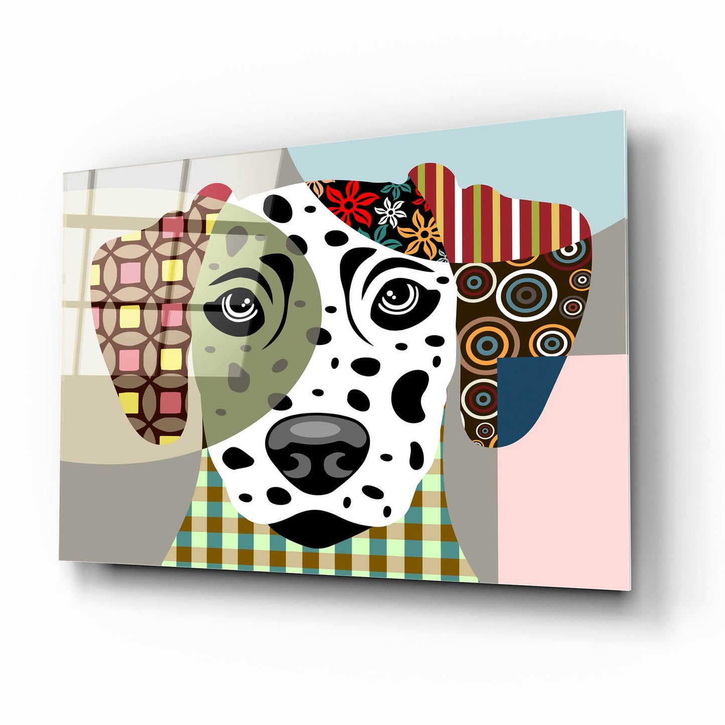 Epic Art 'Dalmatian Dog' by Lanre Adefioye, Acrylic Glass Wall Art,16x12