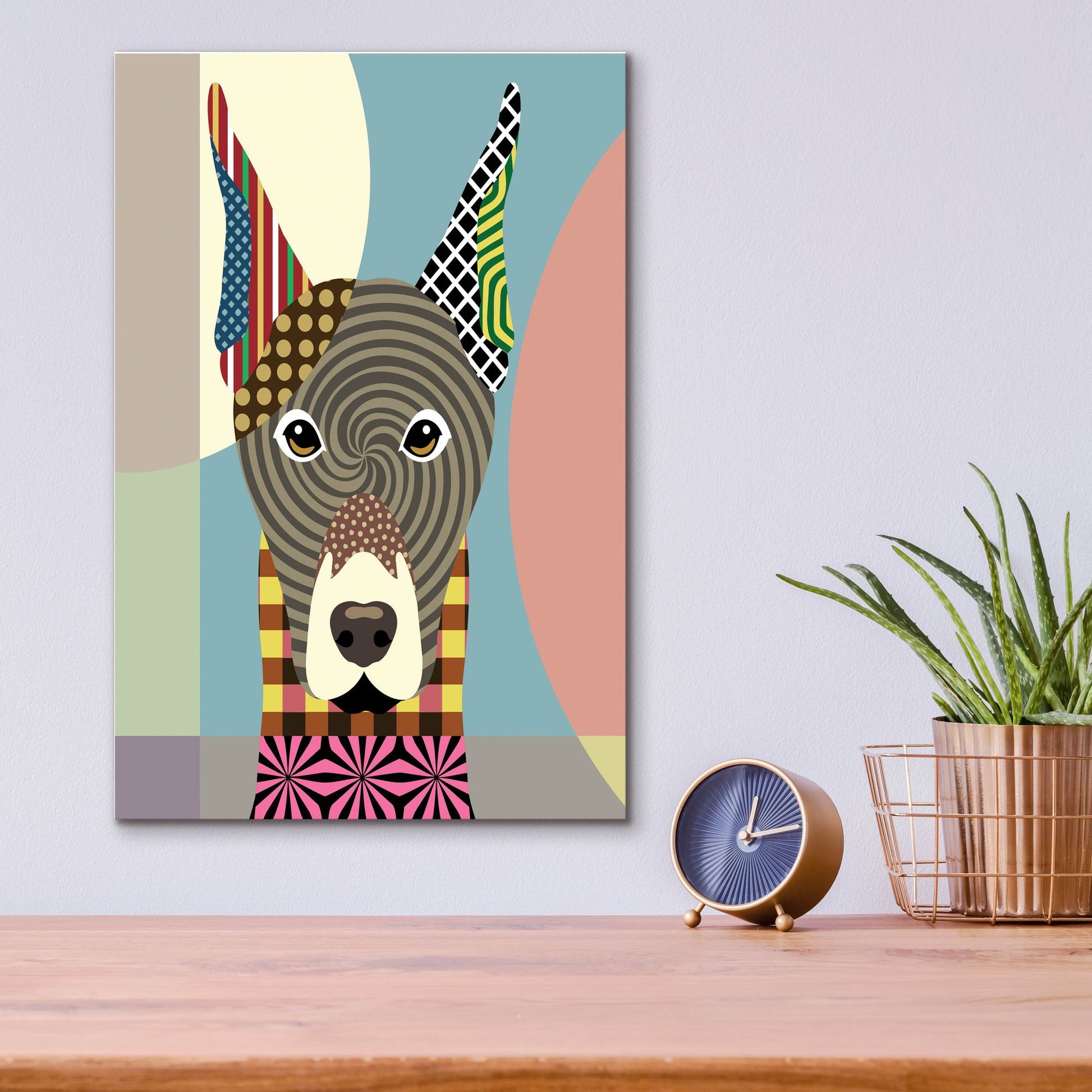 Epic Art 'Doberman Pinscher' by Lanre Adefioye, Acrylic Glass Wall Art,12x16