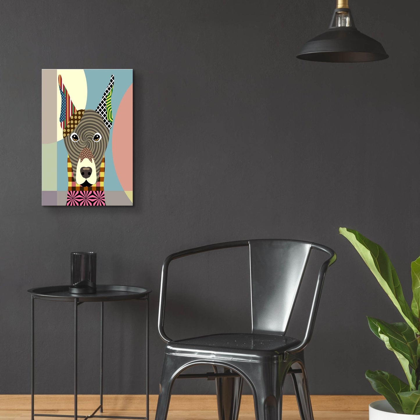 Epic Art 'Doberman Pinscher' by Lanre Adefioye, Acrylic Glass Wall Art,16x24