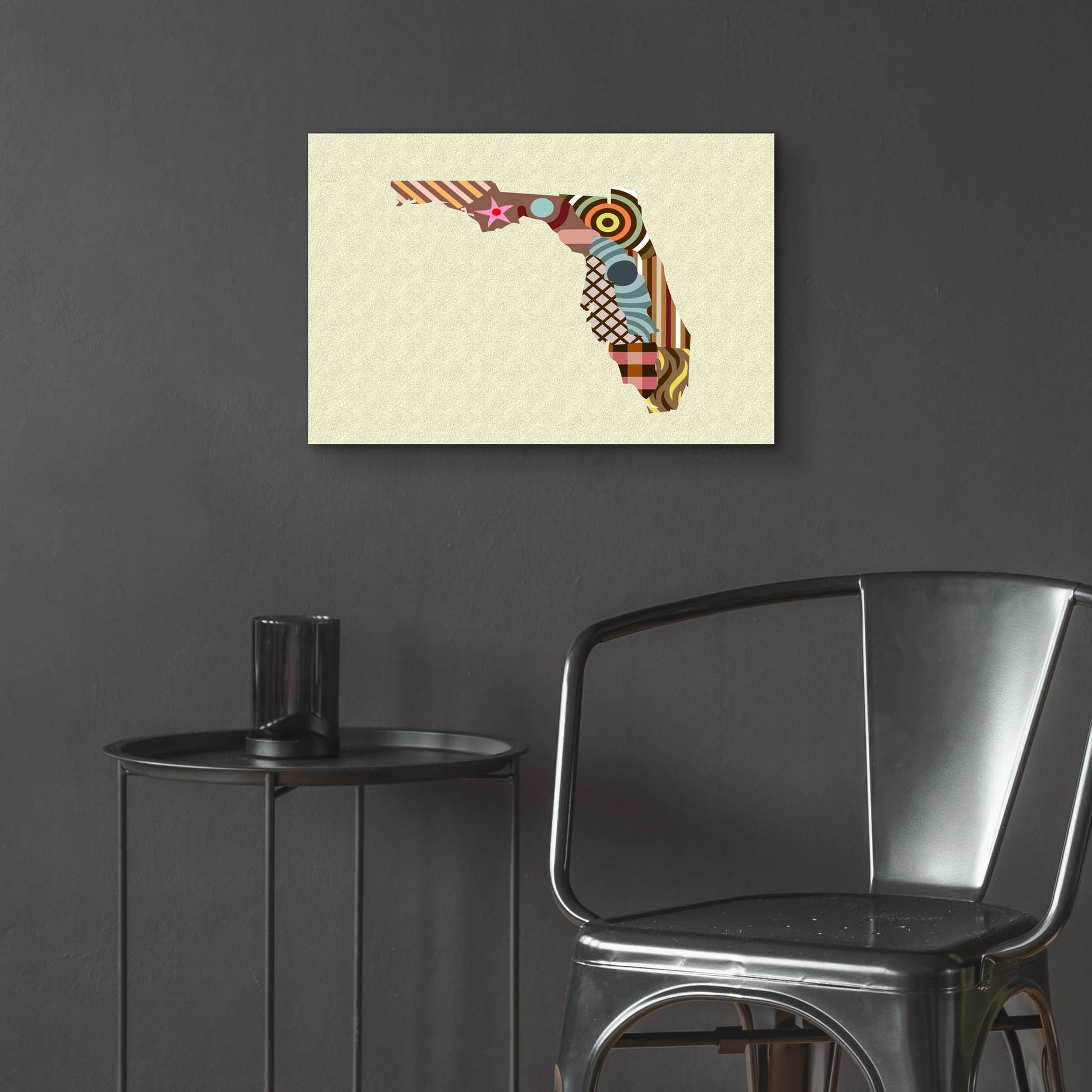 Epic Art 'Florida State Map' by Lanre Adefioye, Acrylic Glass Wall Art,24x16