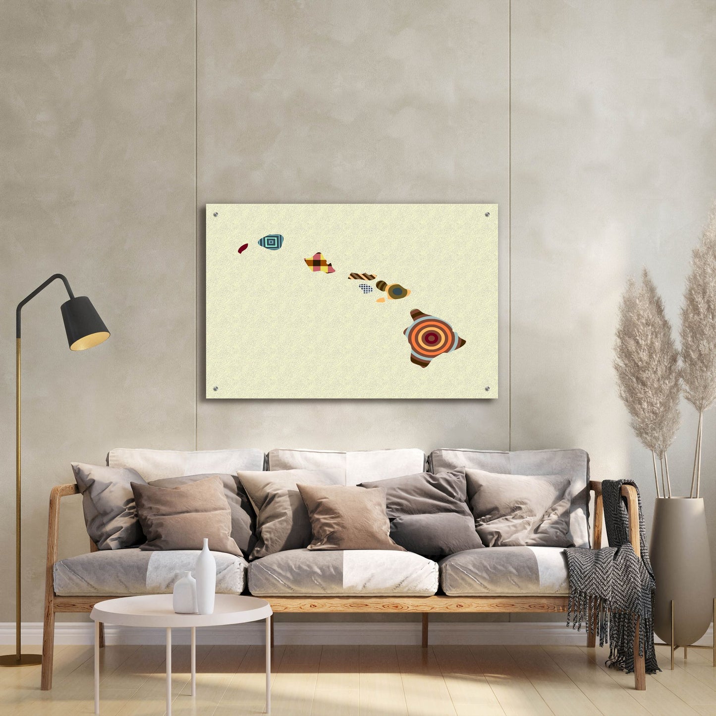 Epic Art 'Hawaii State Map' by Lanre Adefioye, Acrylic Glass Wall Art,36x24