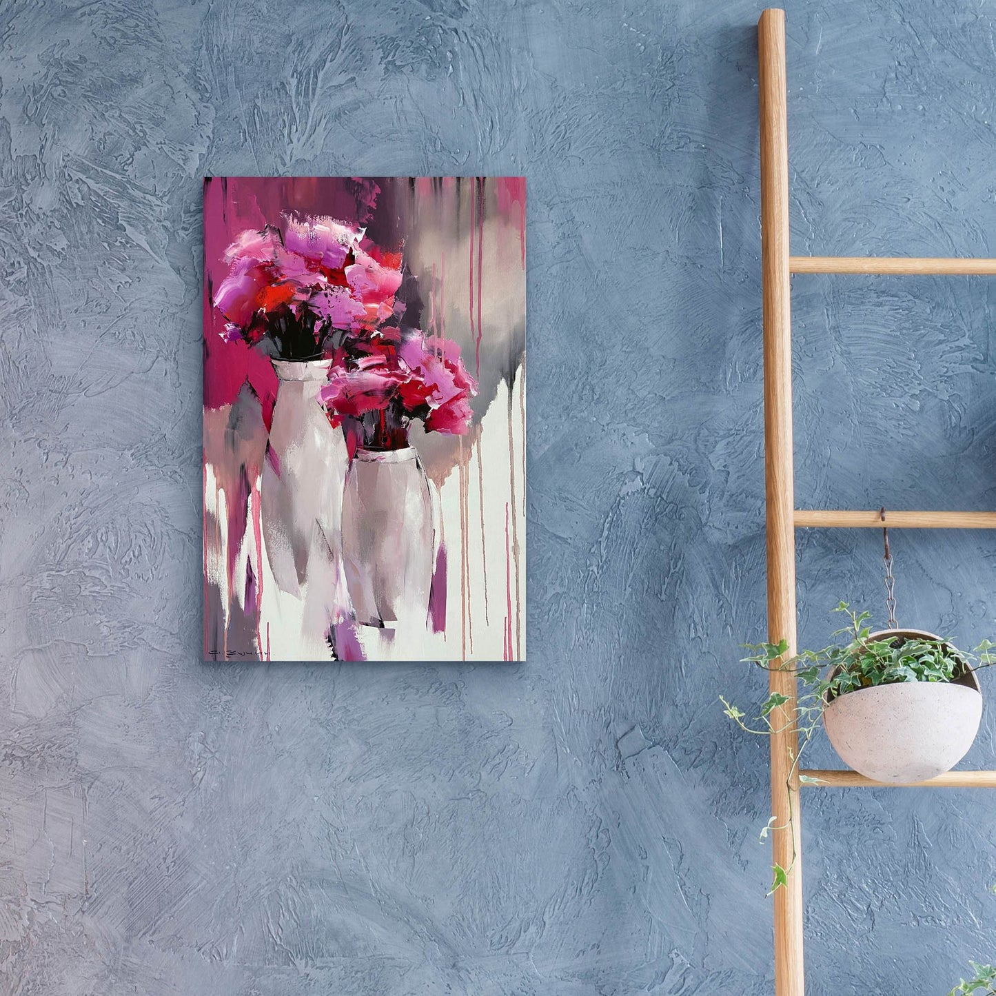 Epic Art 'Pink Bouquet' by Alexander Gunin Acrylic Glass Wall Art,16x24