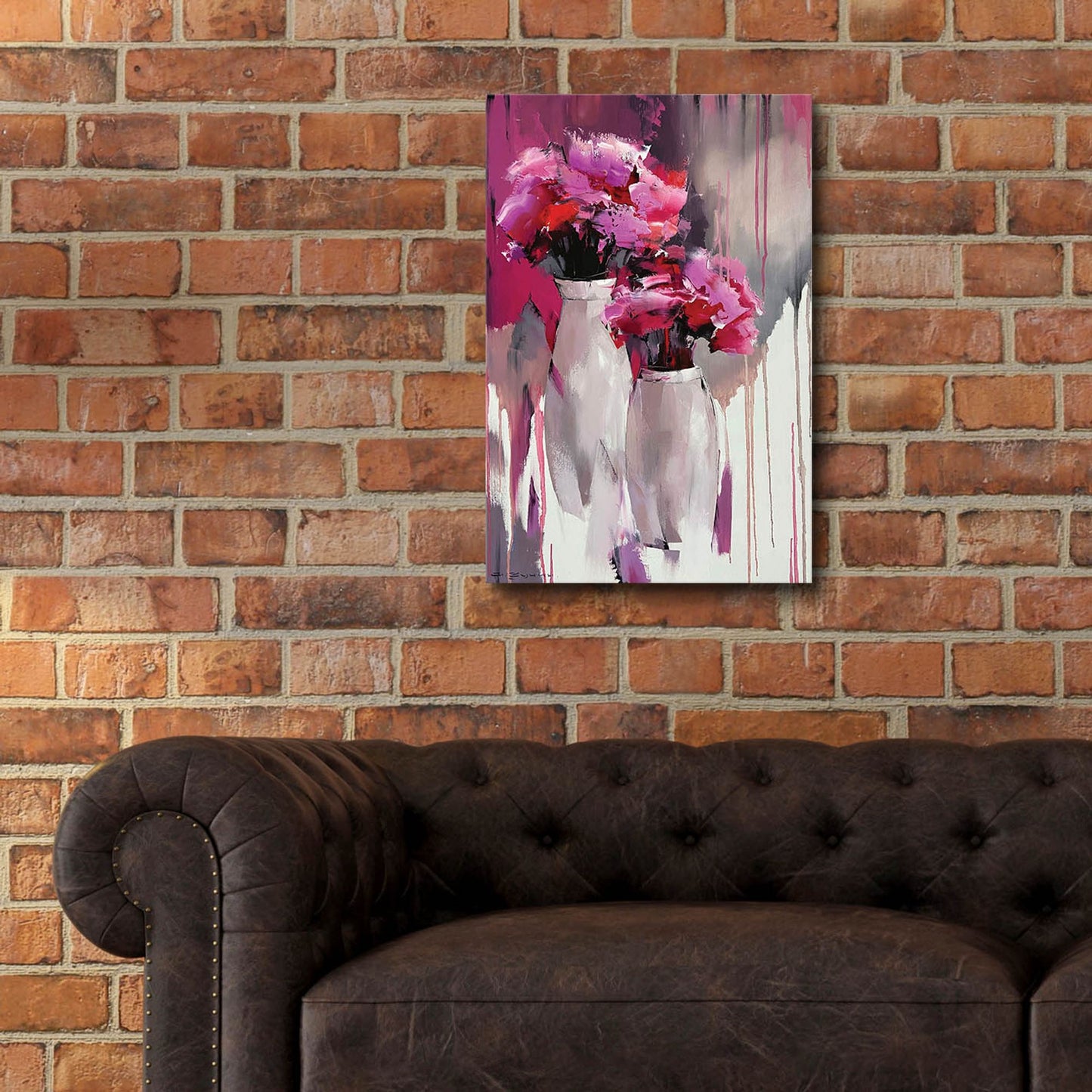 Epic Art 'Pink Bouquet' by Alexander Gunin Acrylic Glass Wall Art,16x24