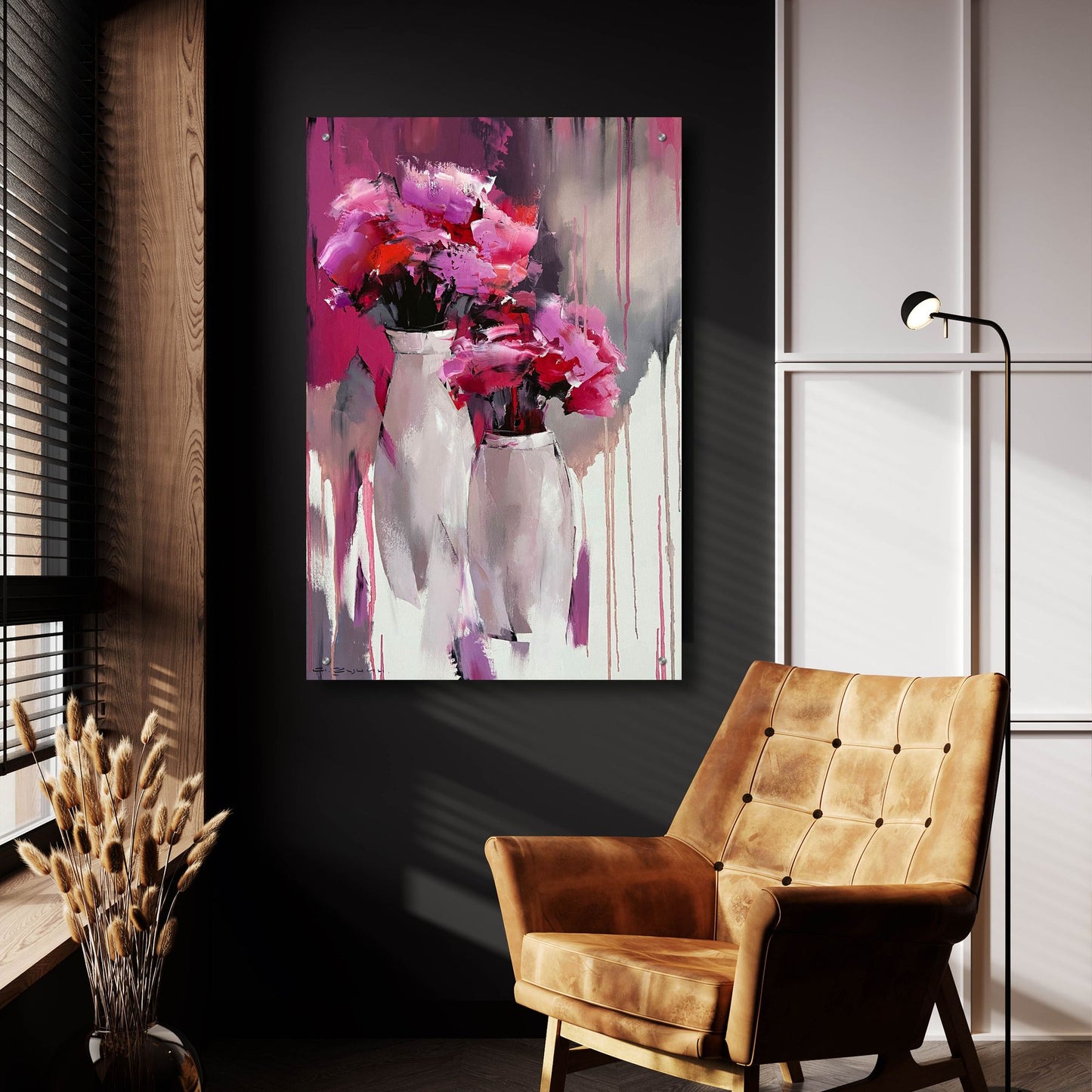 Epic Art 'Pink Bouquet' by Alexander Gunin Acrylic Glass Wall Art,24x36