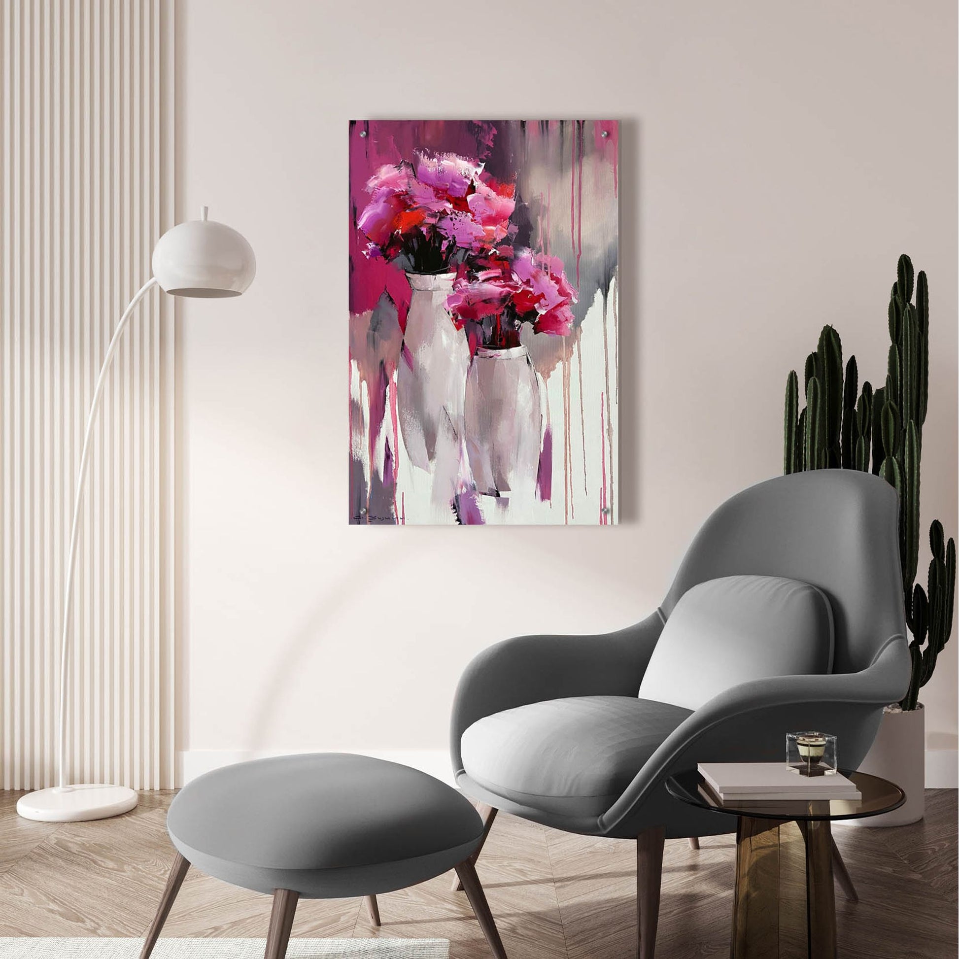 Epic Art 'Pink Bouquet' by Alexander Gunin Acrylic Glass Wall Art,24x36