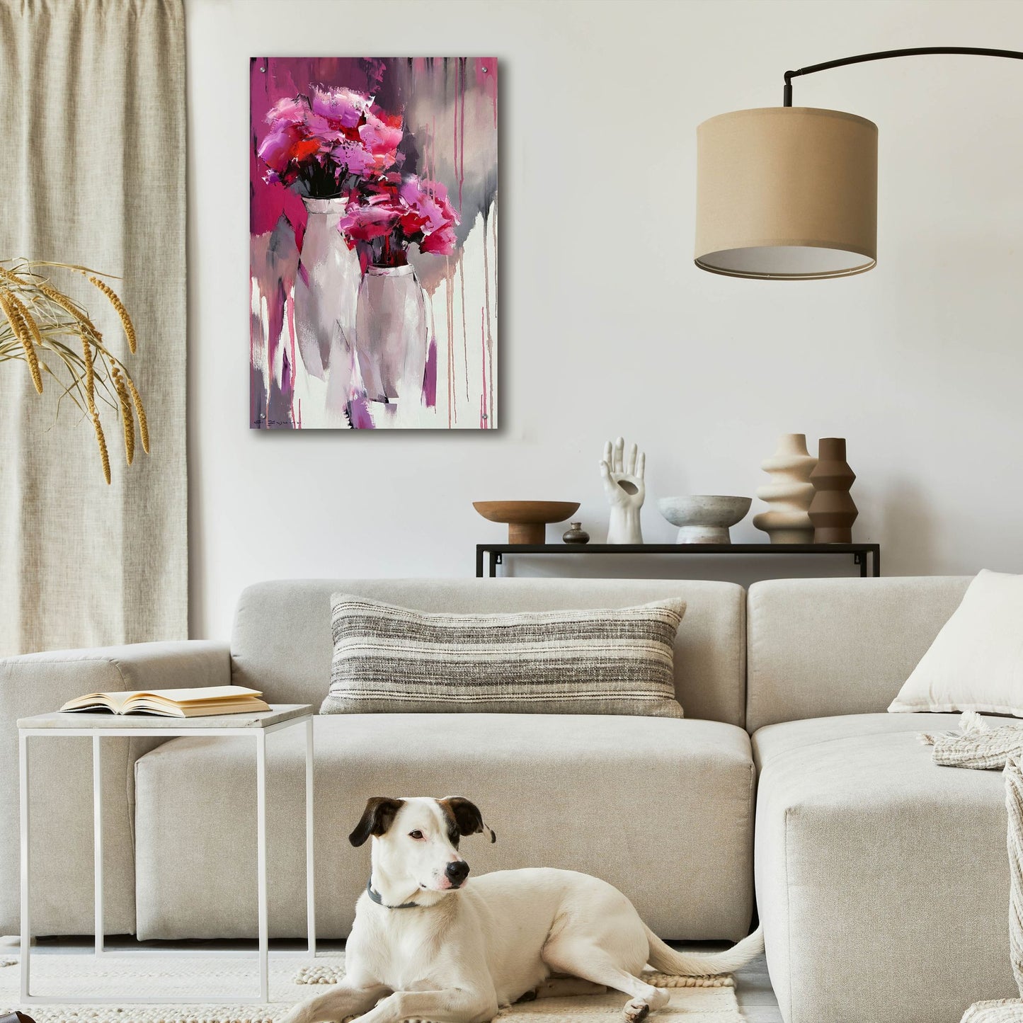 Epic Art 'Pink Bouquet' by Alexander Gunin Acrylic Glass Wall Art,24x36