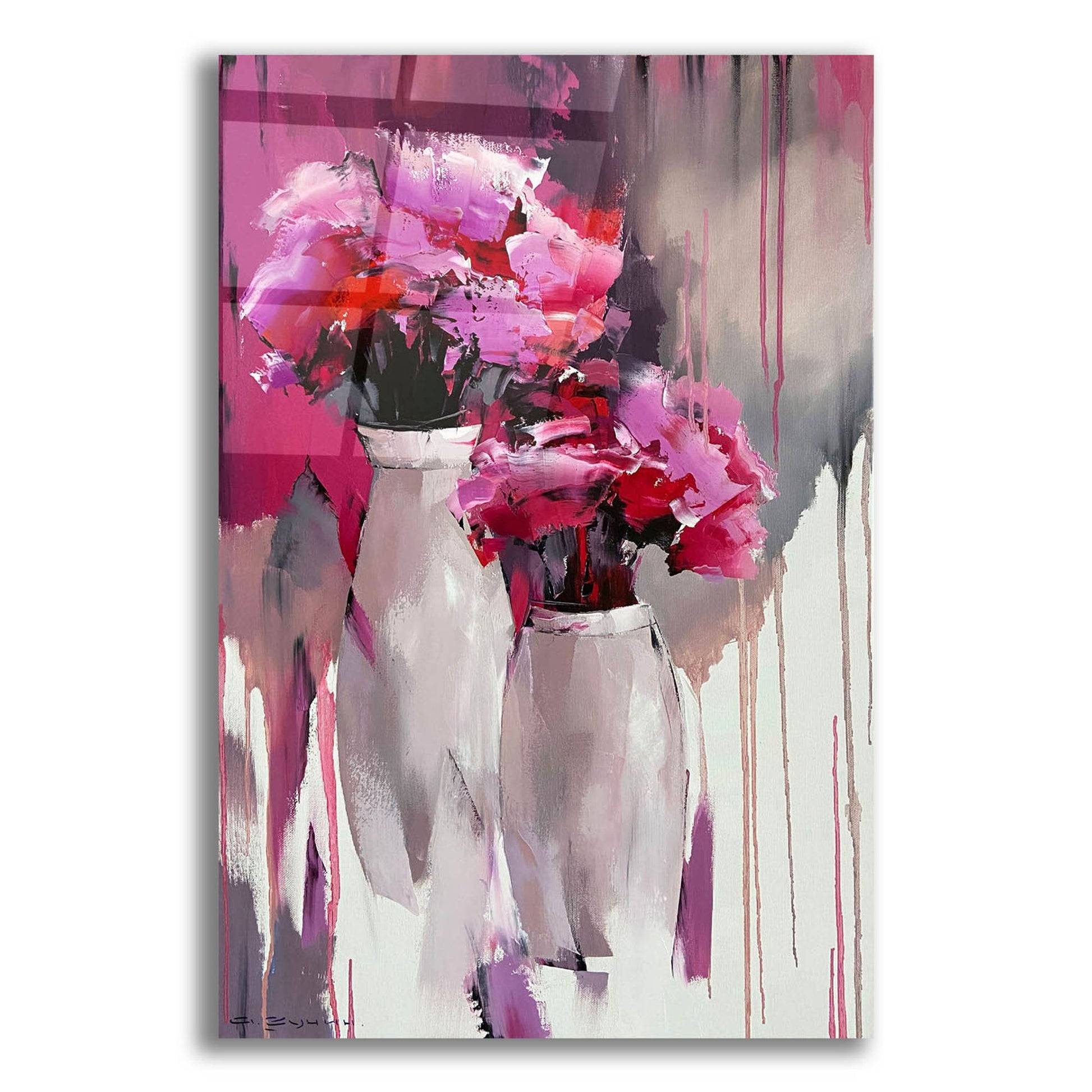 Epic Art 'Pink Bouquet' by Alexander Gunin Acrylic Glass Wall Art