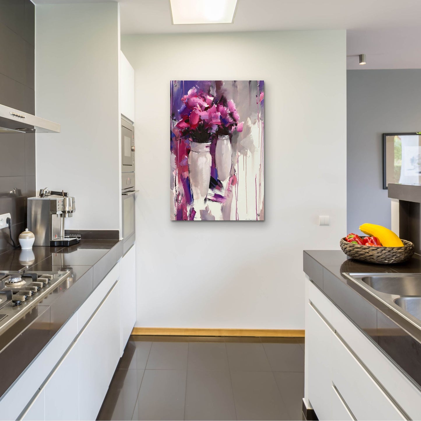 Epic Art 'Purple Bouquet' by Alexander Gunin Acrylic Glass Wall Art,24x36