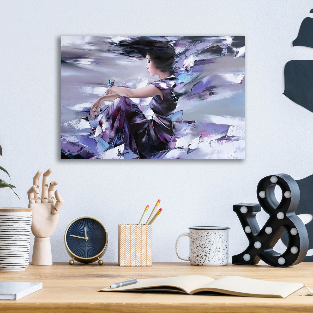 Epic Art 'Waiting' by Alexander Gunin Acrylic Glass Wall Art,16x12