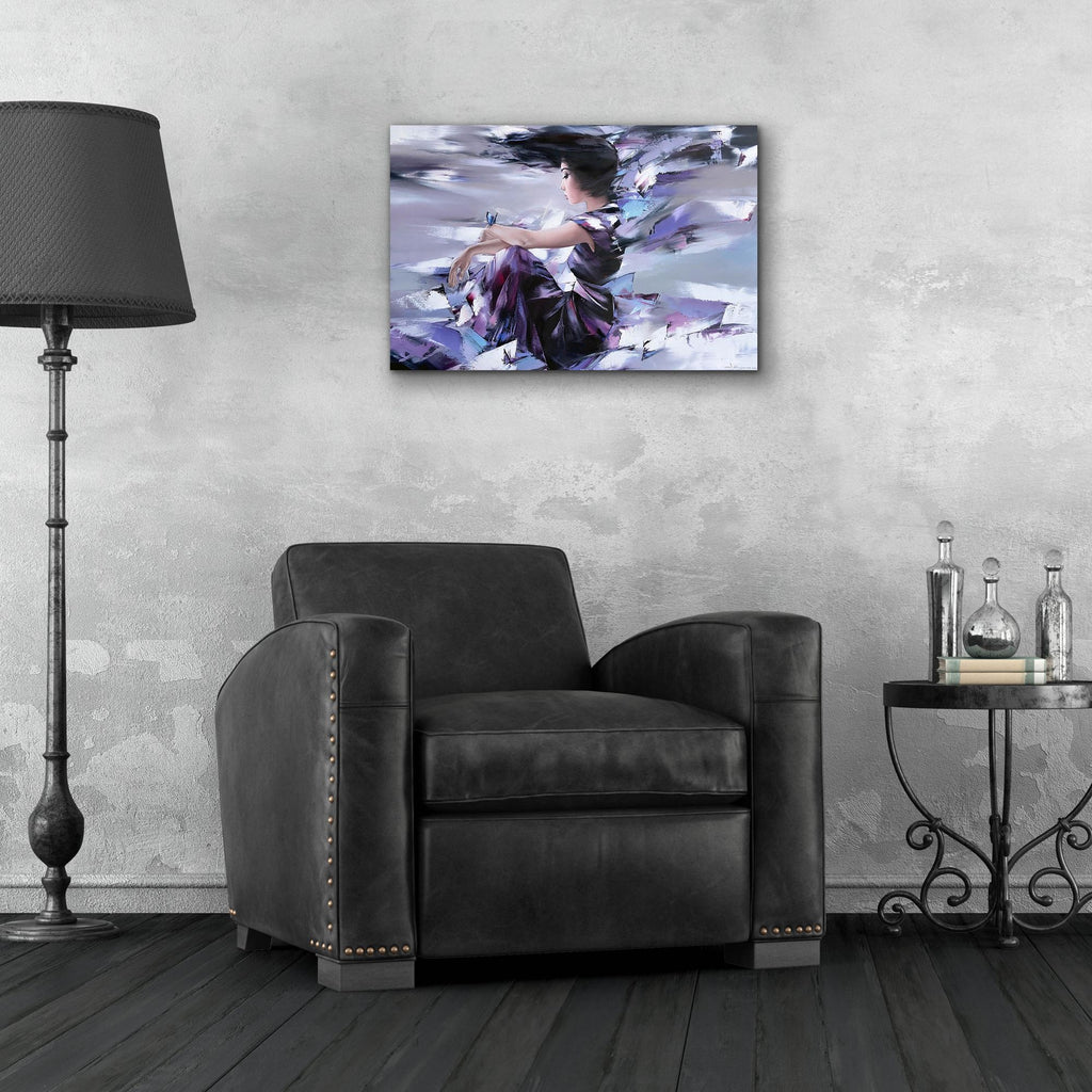 Epic Art 'Waiting' by Alexander Gunin Acrylic Glass Wall Art,24x16