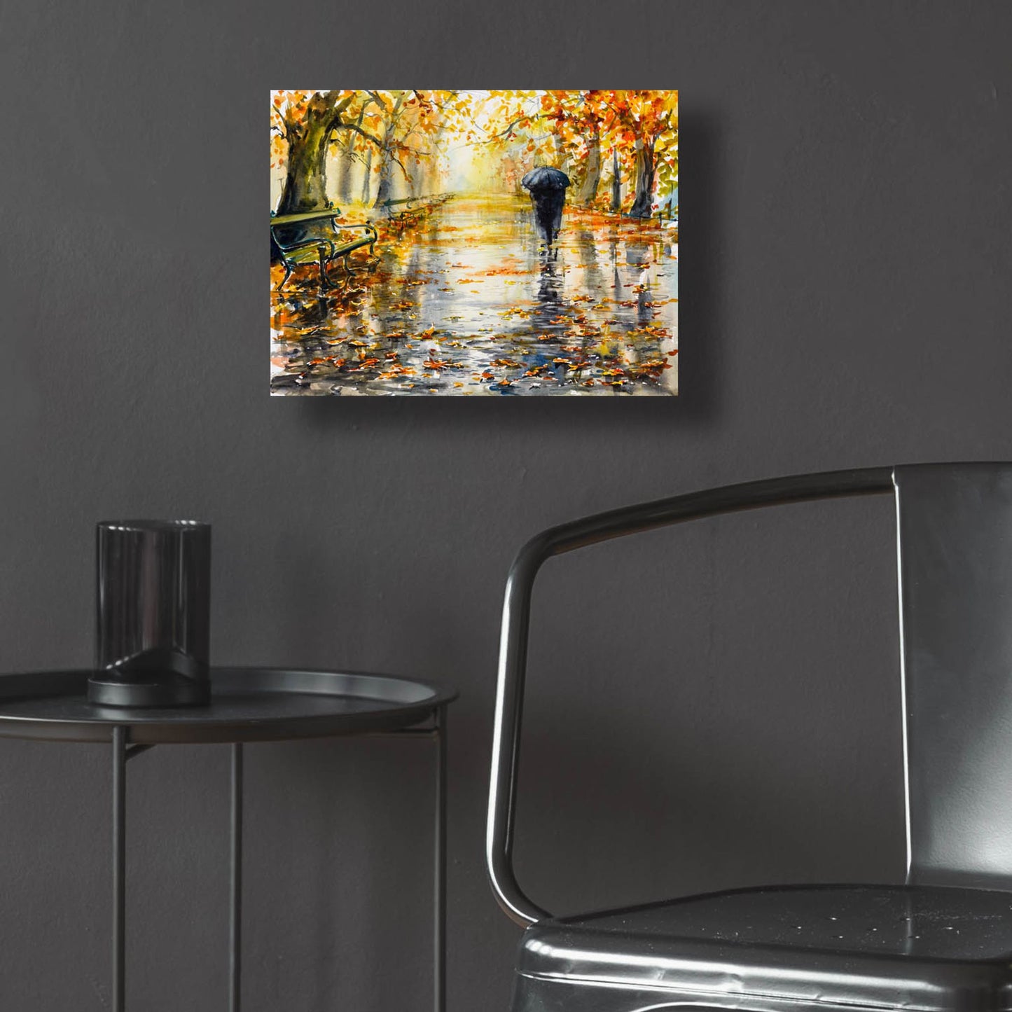 Epic Art 'Autumn Walk' by Epic Portfolio, Acrylic Glass Wall Art,16x12