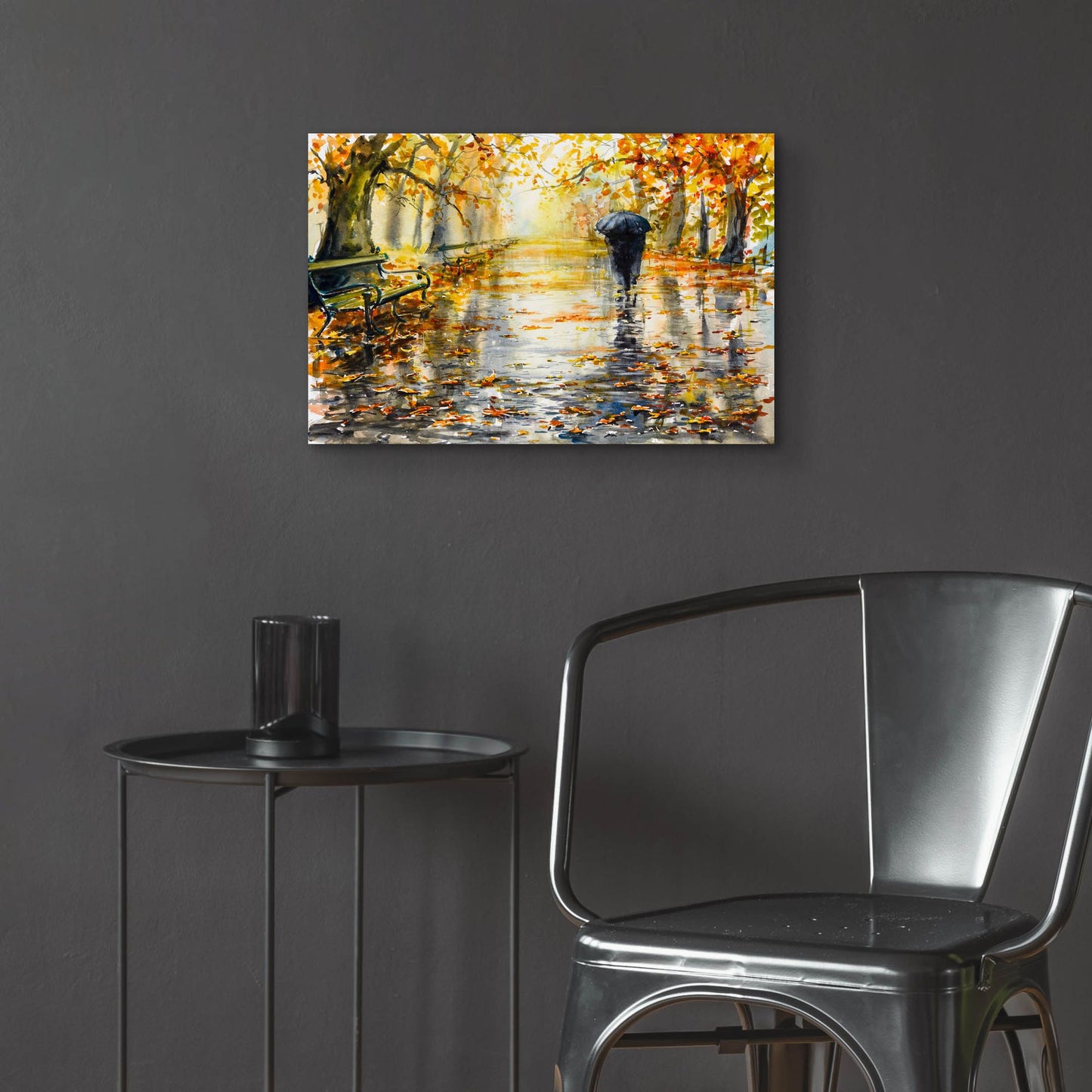 Epic Art 'Autumn Walk' by Epic Portfolio, Acrylic Glass Wall Art,24x16