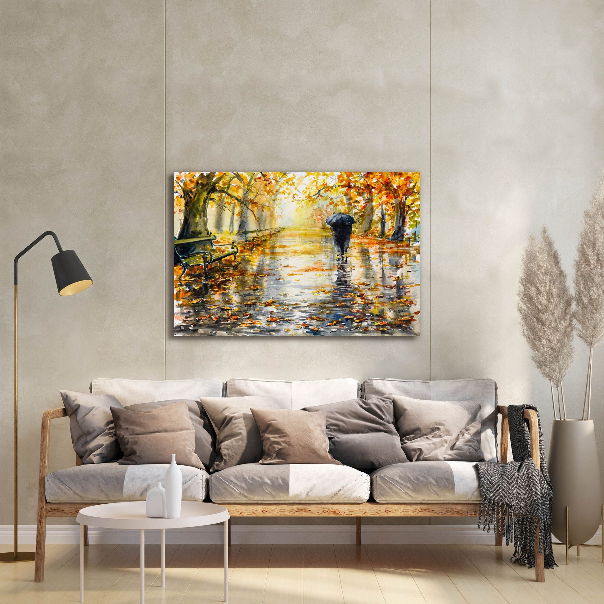 Epic Art 'Autumn Walk' by Epic Portfolio, Acrylic Glass Wall Art,36x24