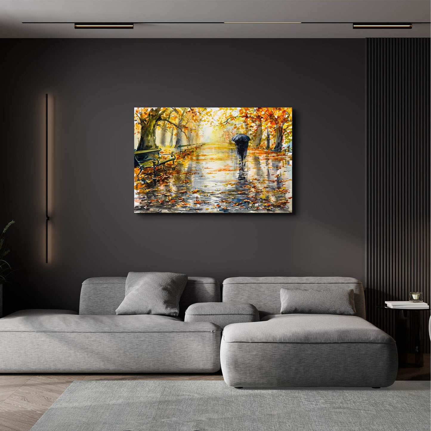 Epic Art 'Autumn Walk' by Epic Portfolio, Acrylic Glass Wall Art,36x24