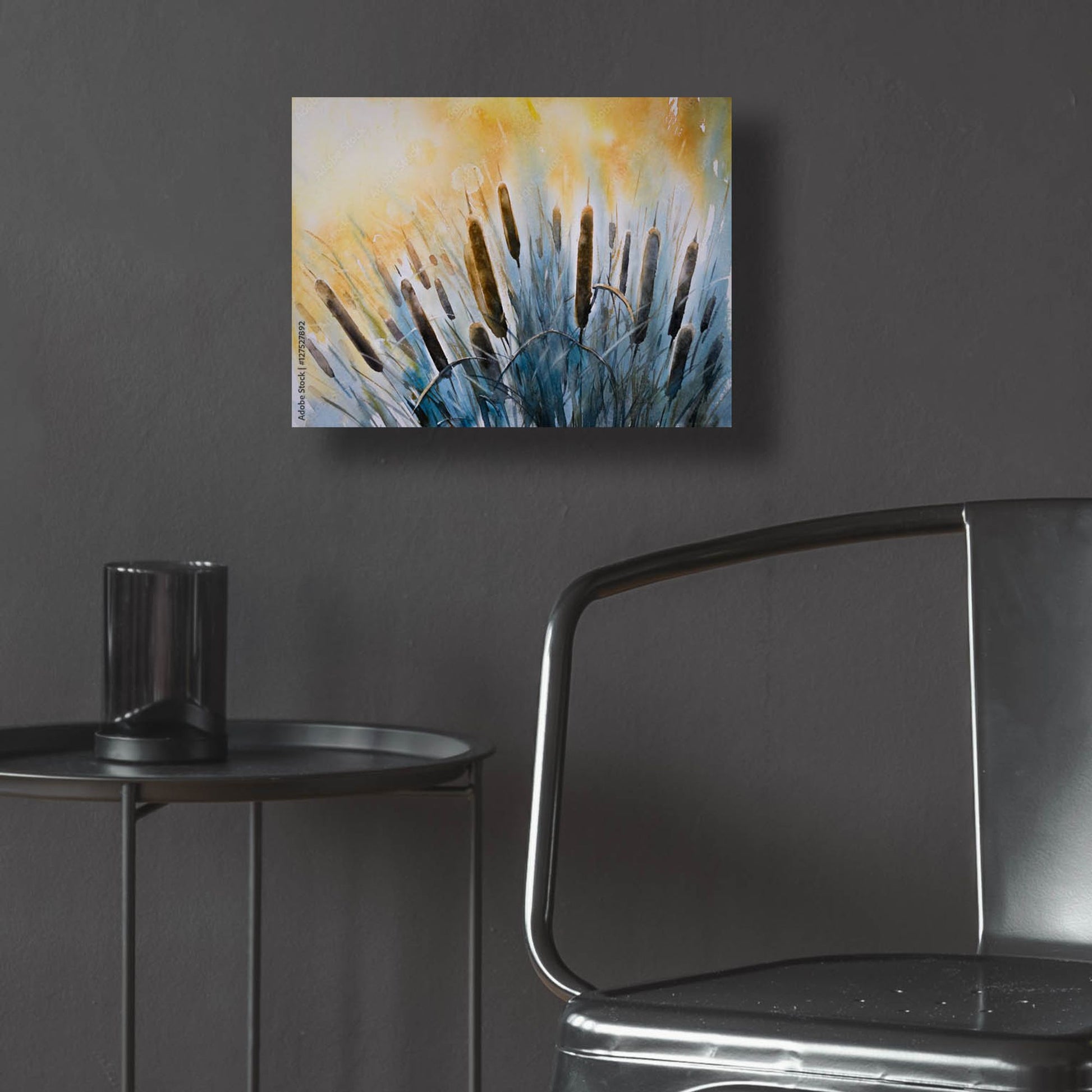 Epic Art 'Bulrush' by Epic Portfolio, Acrylic Glass Wall Art,16x12