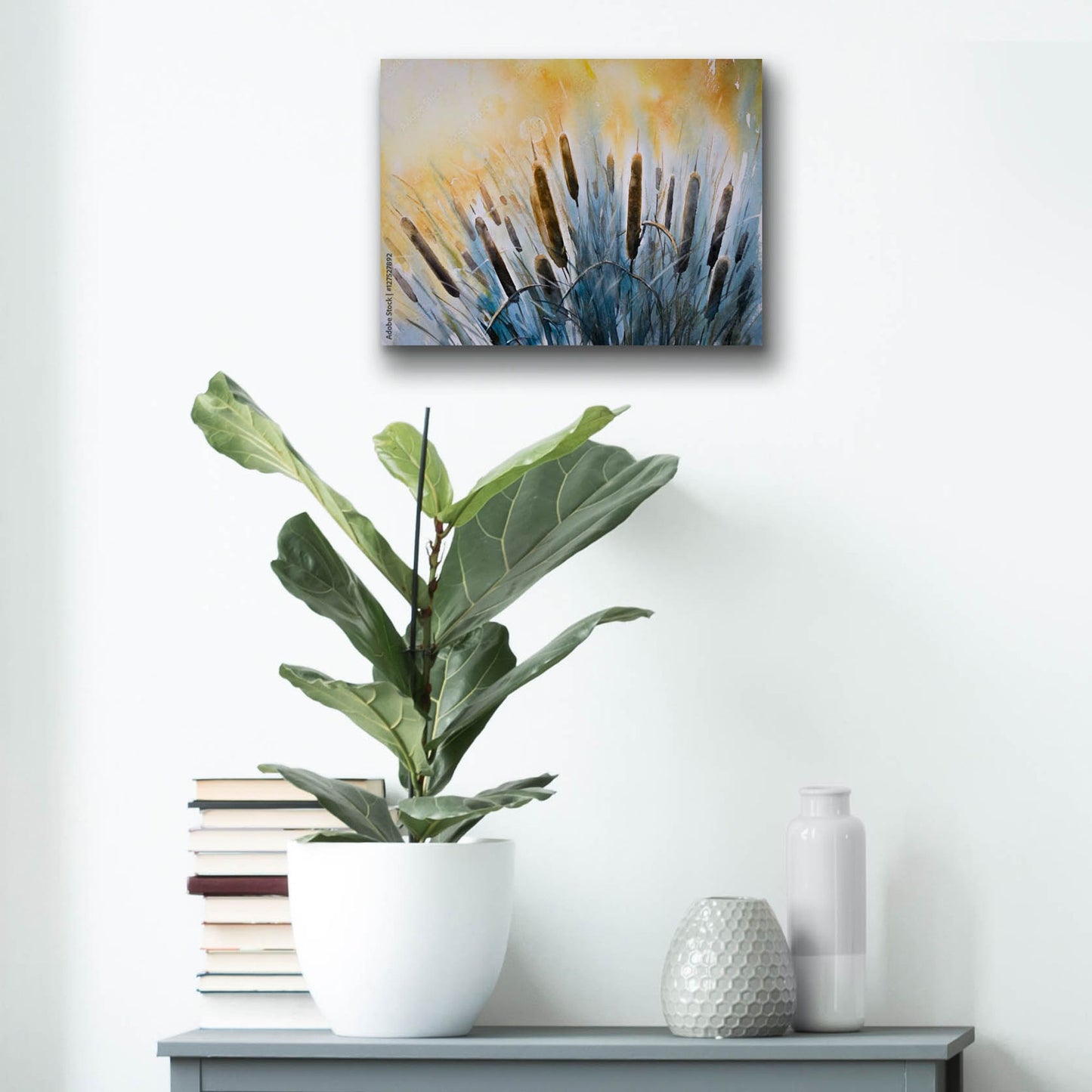 Epic Art 'Bulrush' by Epic Portfolio, Acrylic Glass Wall Art,16x12