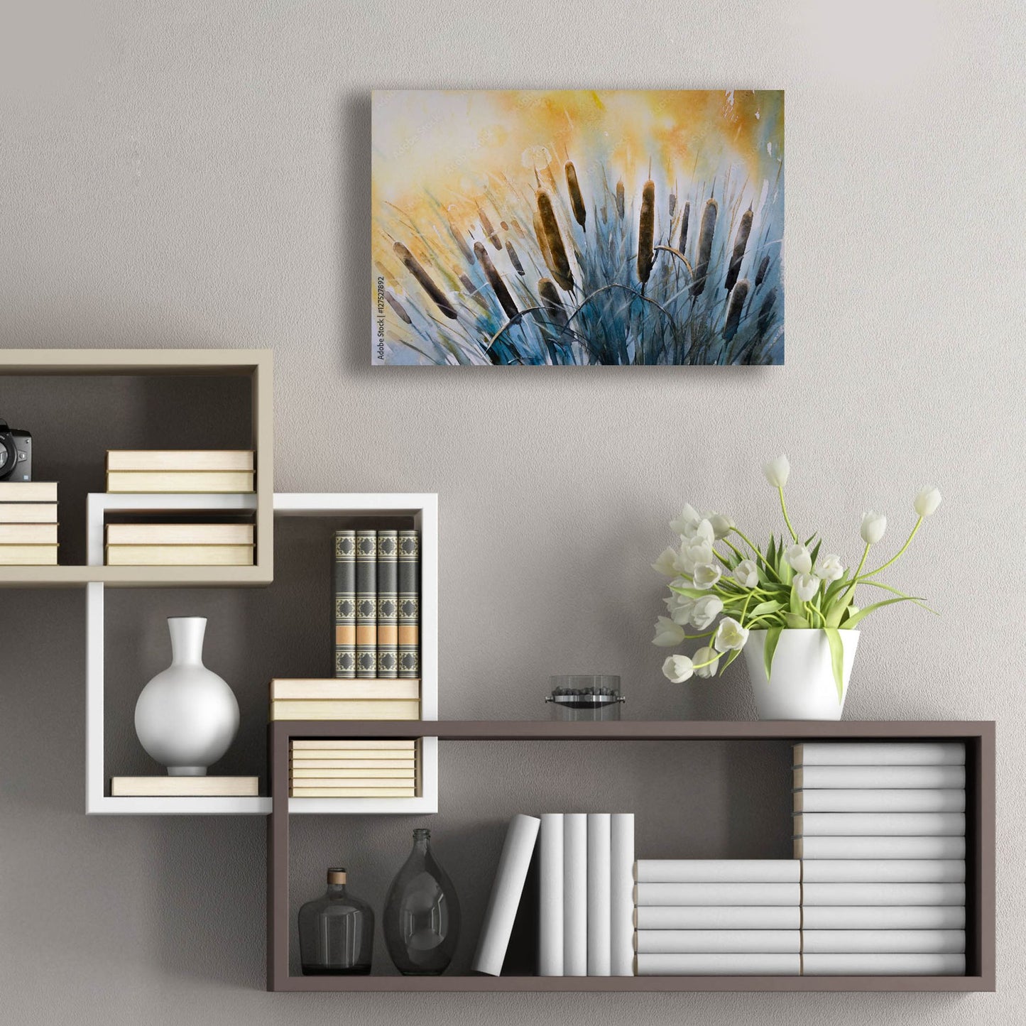 Epic Art 'Bulrush' by Epic Portfolio, Acrylic Glass Wall Art,24x16