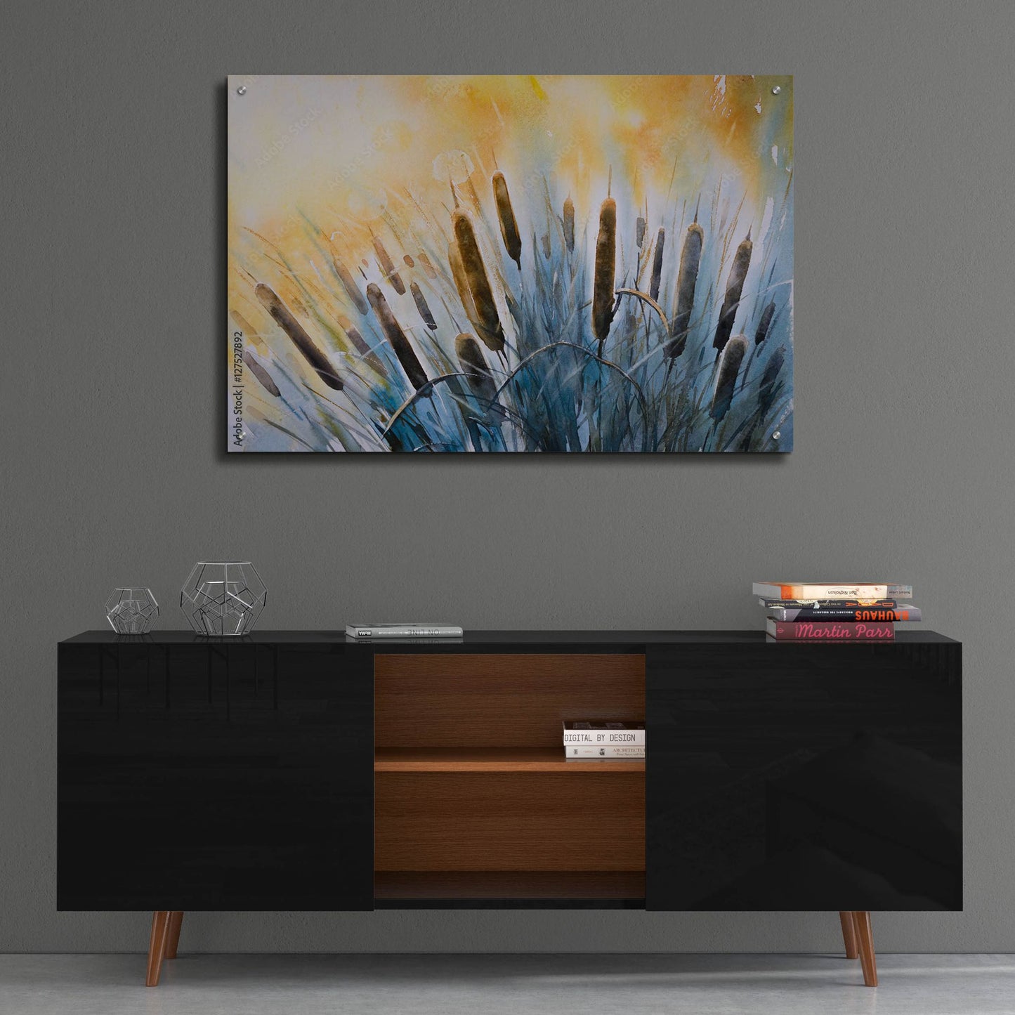 Epic Art 'Bulrush' by Epic Portfolio, Acrylic Glass Wall Art,36x24