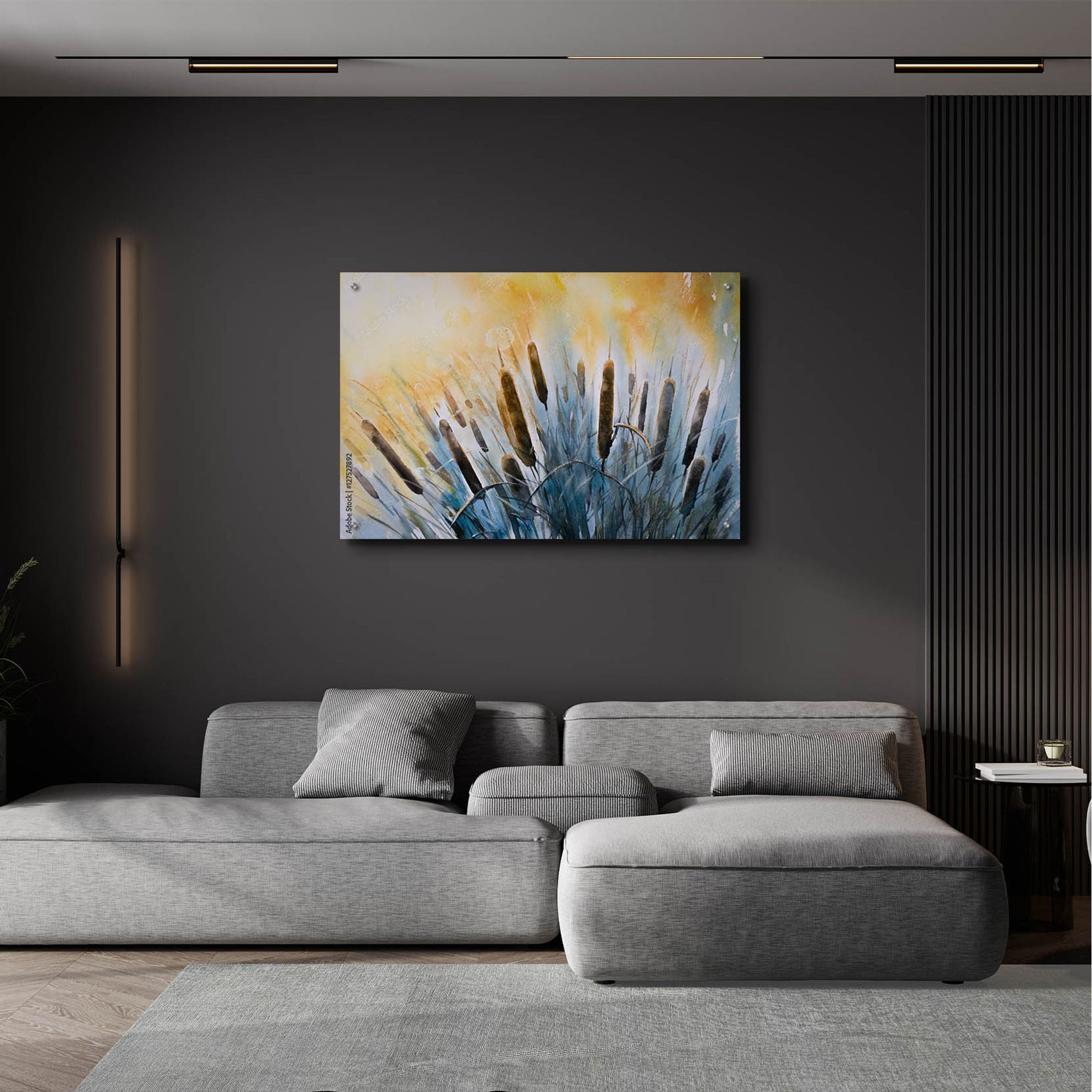 Epic Art 'Bulrush' by Epic Portfolio, Acrylic Glass Wall Art,36x24