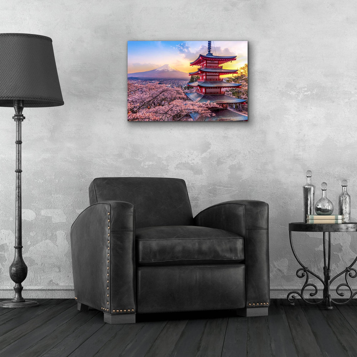 Epic Art 'Chureito Pagoda Japan' by Epic Portfolio, Acrylic Glass Wall Art,24x16