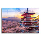Epic Art 'Chureito Pagoda Japan' by Epic Portfolio, Acrylic Glass Wall Art