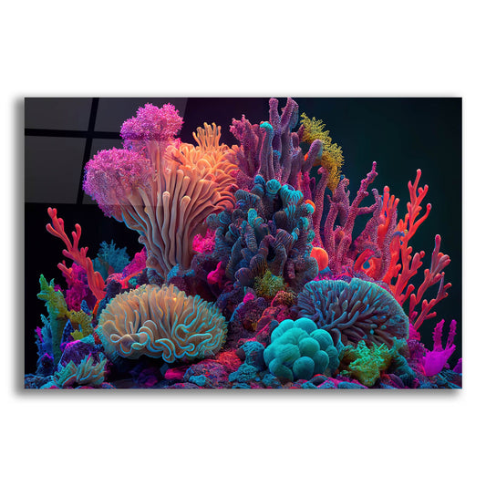 Epic Art 'Colorful Corals' by Epic Portfolio, Acrylic Glass Wall Art