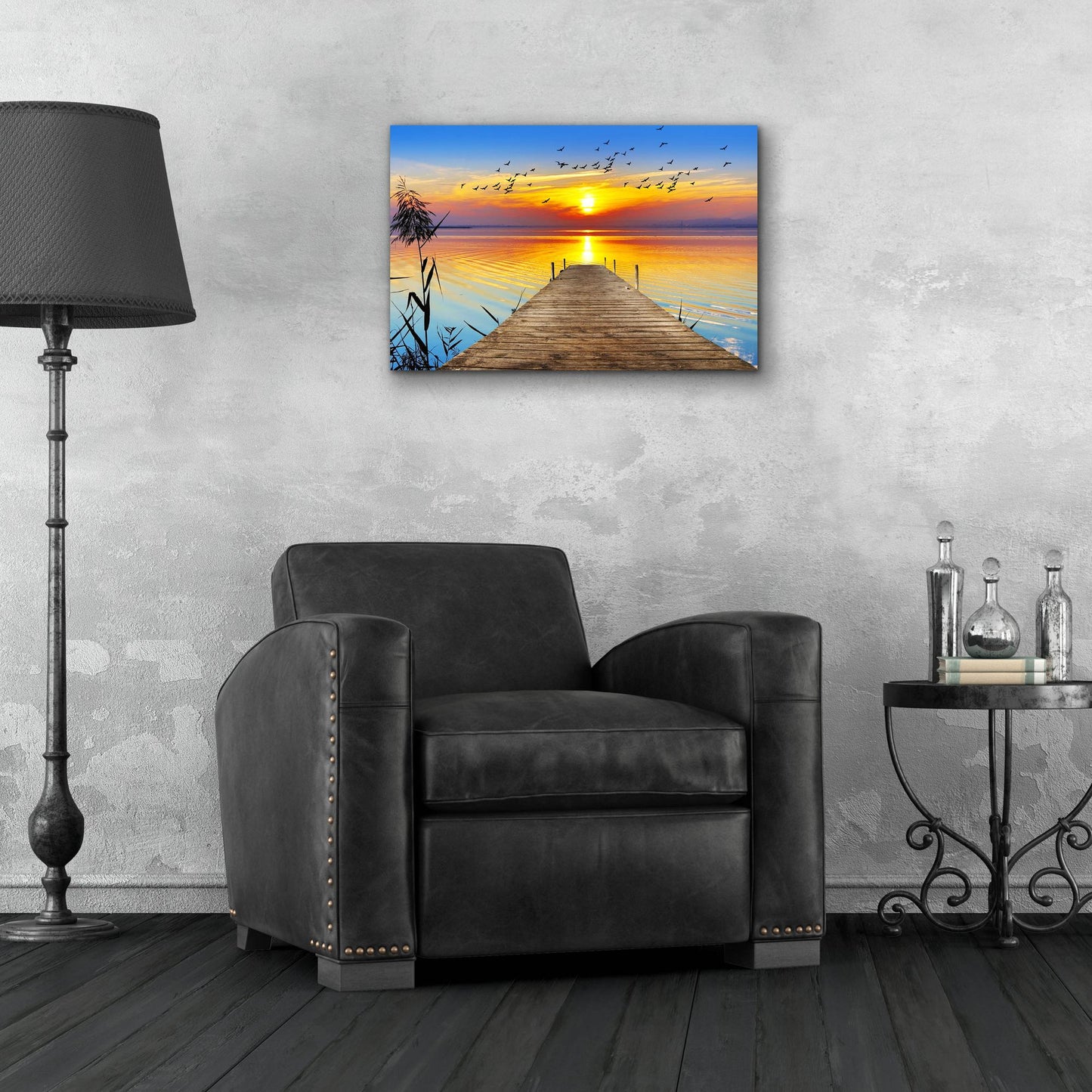 Epic Art 'Fishing Time' by Epic Portfolio, Acrylic Glass Wall Art,24x16