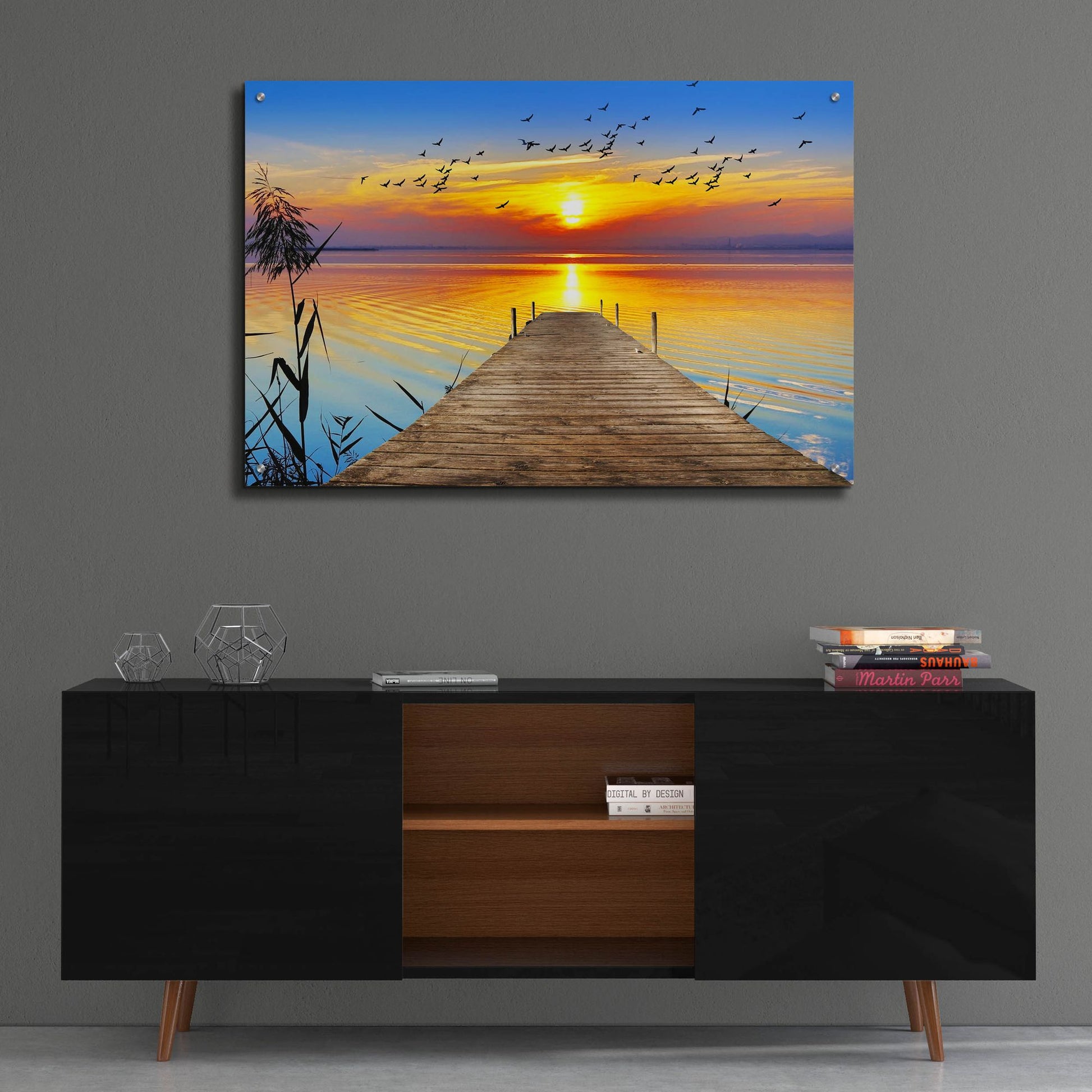 Epic Art 'Fishing Time' by Epic Portfolio, Acrylic Glass Wall Art,36x24