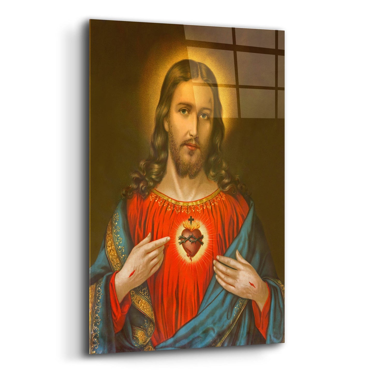 Epic Art 'Heart of Jesus Christ' by Epic Portfolio, Acrylic Glass Wall Art,12x16
