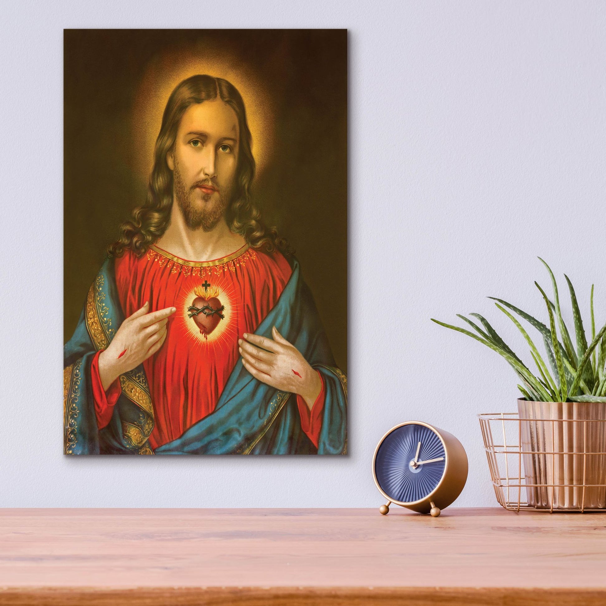 Epic Art 'Heart of Jesus Christ' by Epic Portfolio, Acrylic Glass Wall Art,12x16