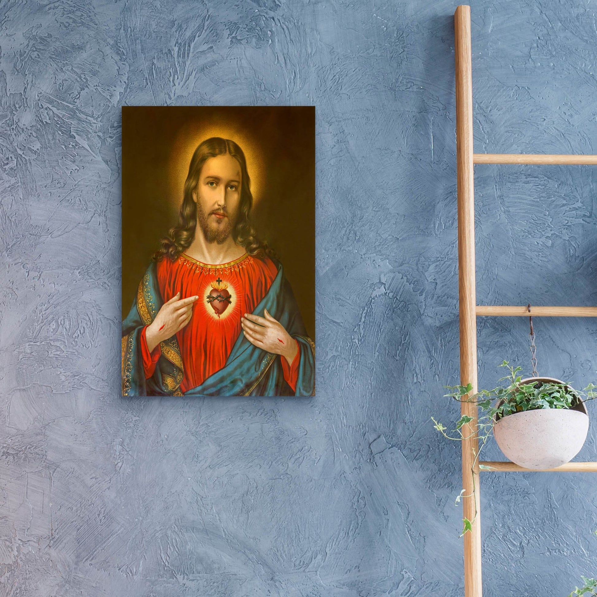 Epic Art 'Heart of Jesus Christ' by Epic Portfolio, Acrylic Glass Wall Art,16x24