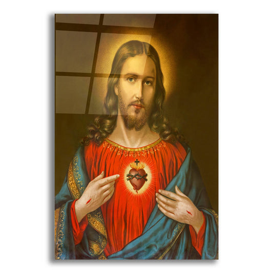 Epic Art 'Heart of Jesus Christ' by Epic Portfolio, Acrylic Glass Wall Art