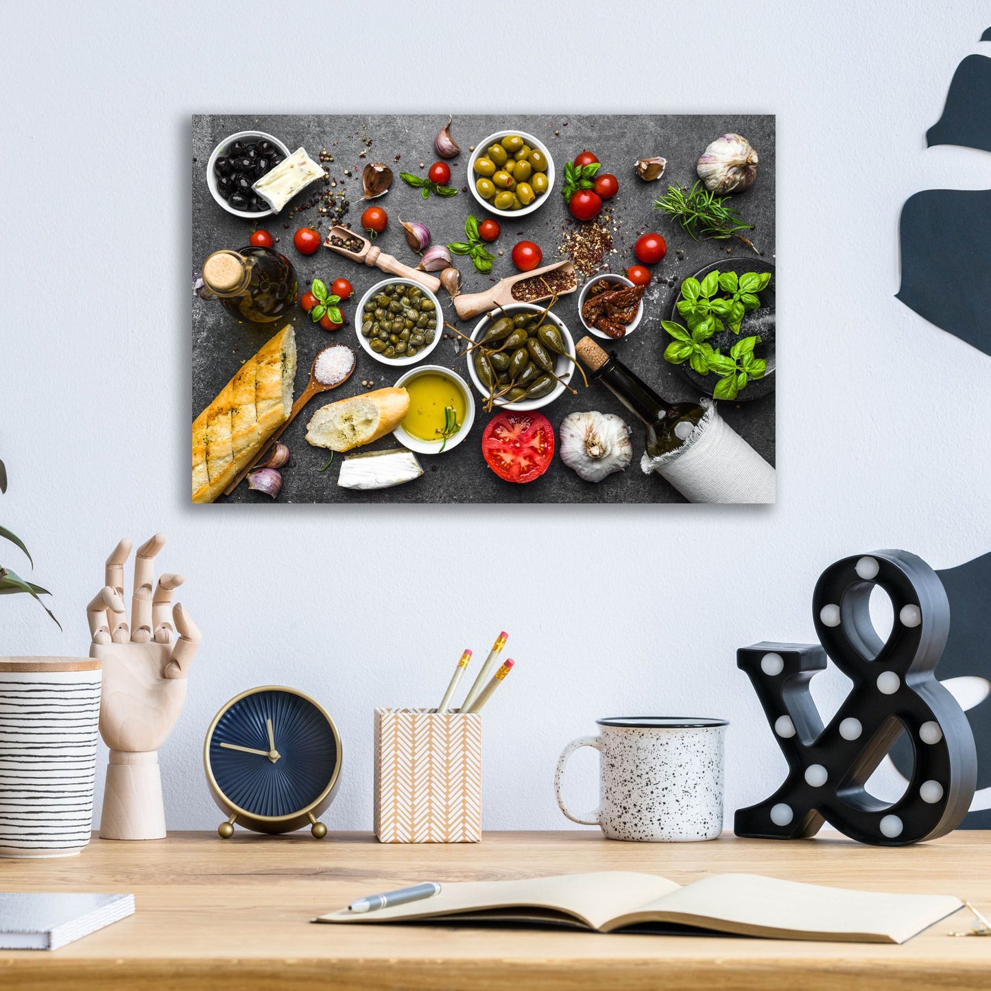 Epic Art 'Italian Kitchen' by Epic Portfolio, Acrylic Glass Wall Art,16x12