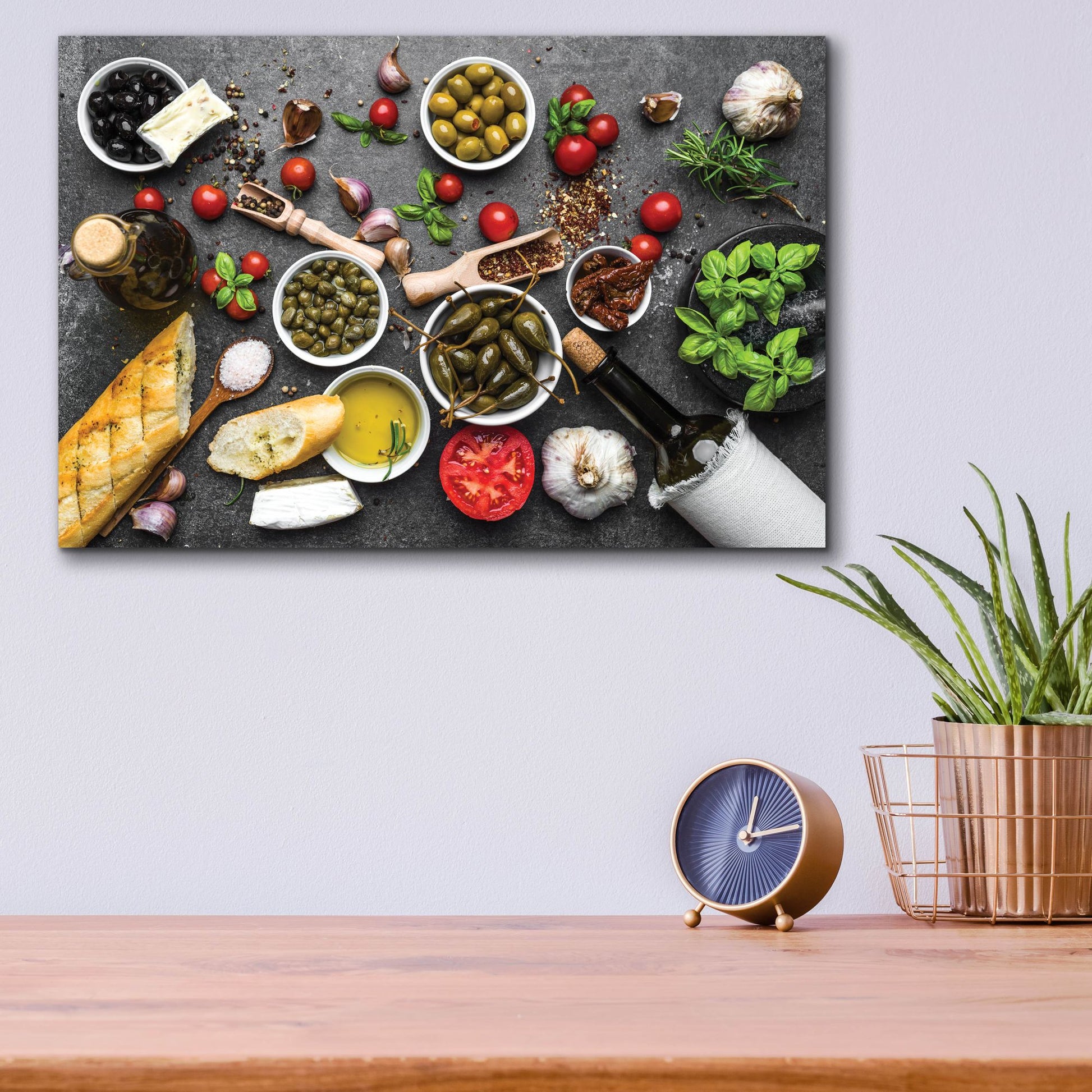 Epic Art 'Italian Kitchen' by Epic Portfolio, Acrylic Glass Wall Art,16x12