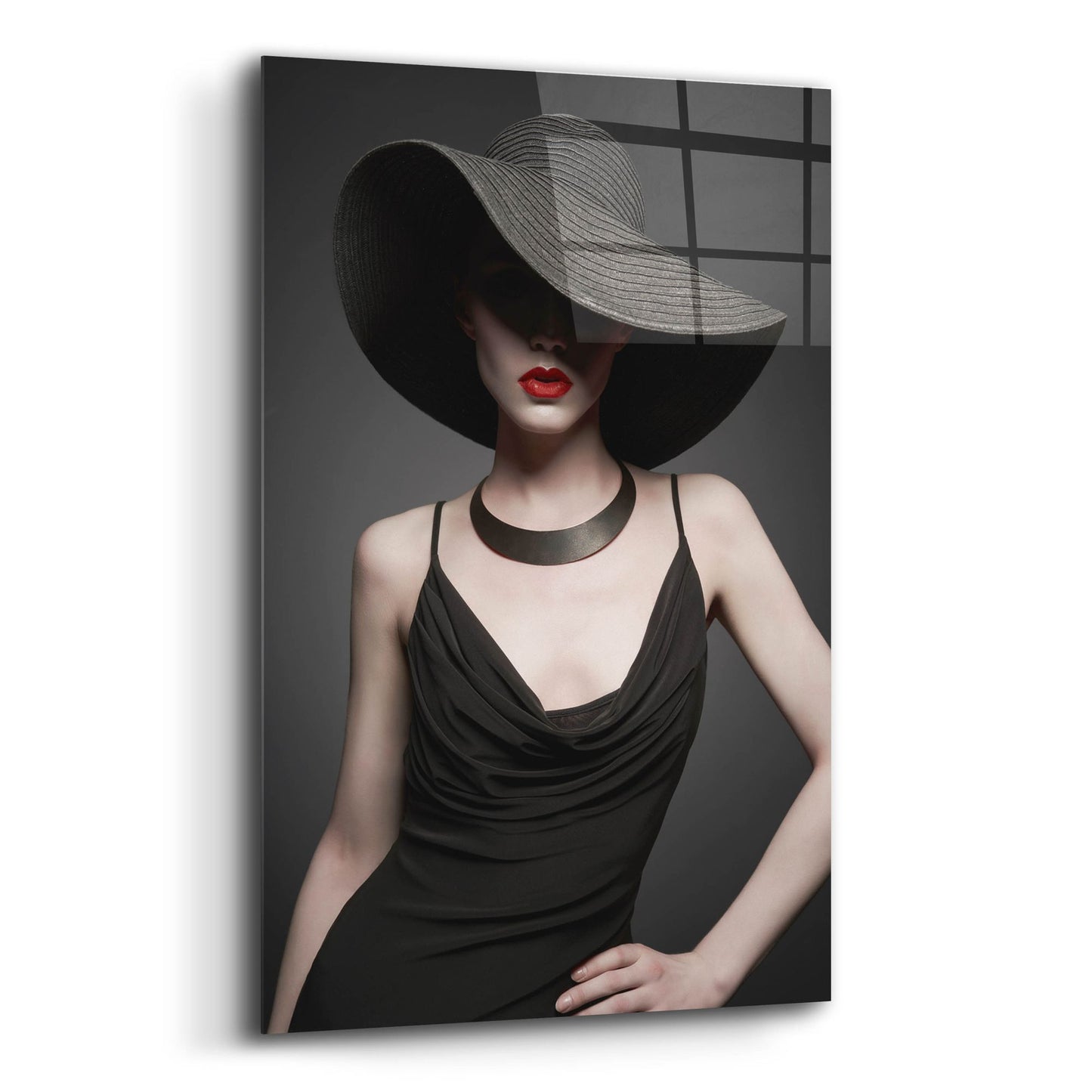 Epic Art 'Lady in Black 2' by Epic Portfolio, Acrylic Glass Wall Art,12x16