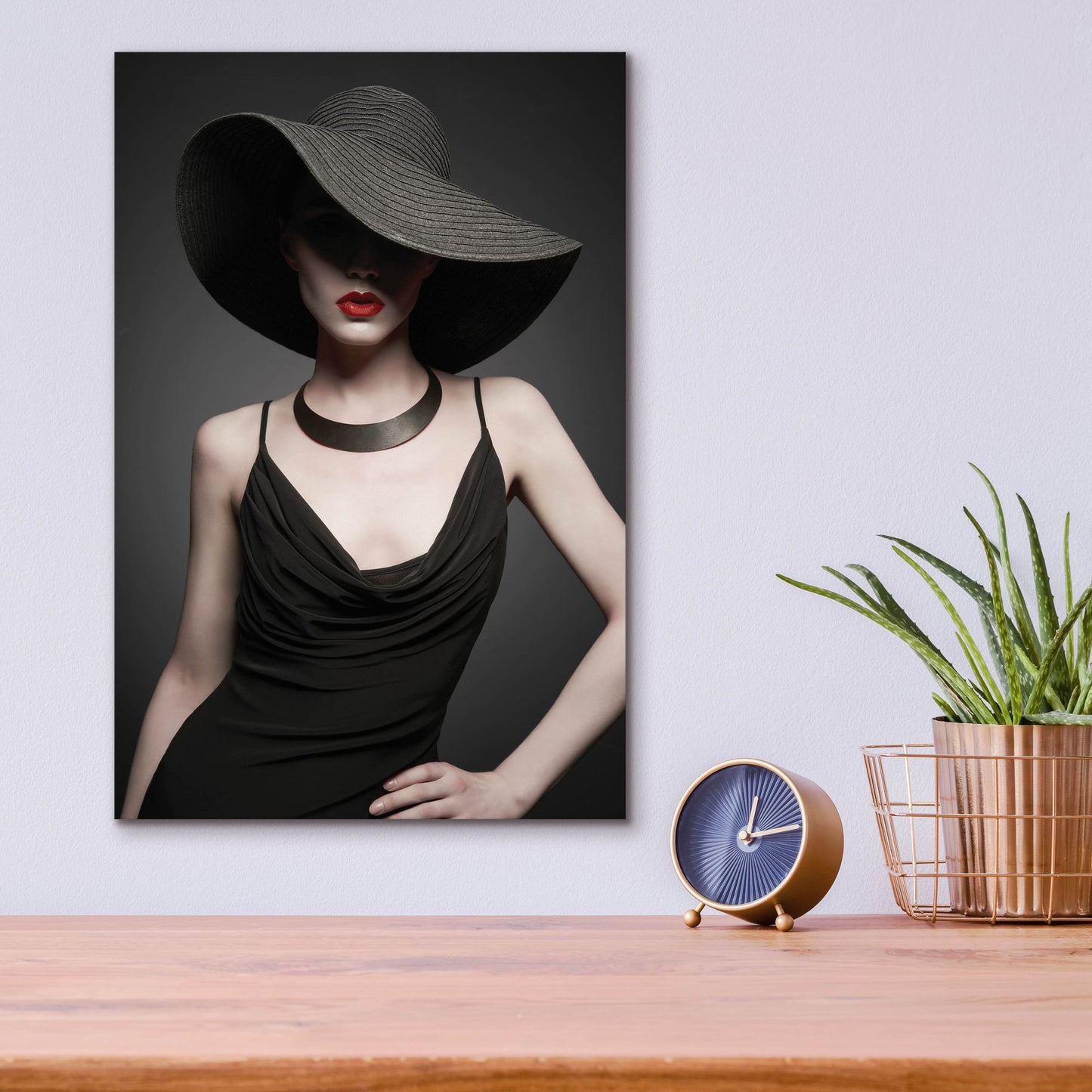 Epic Art 'Lady in Black 2' by Epic Portfolio, Acrylic Glass Wall Art,12x16