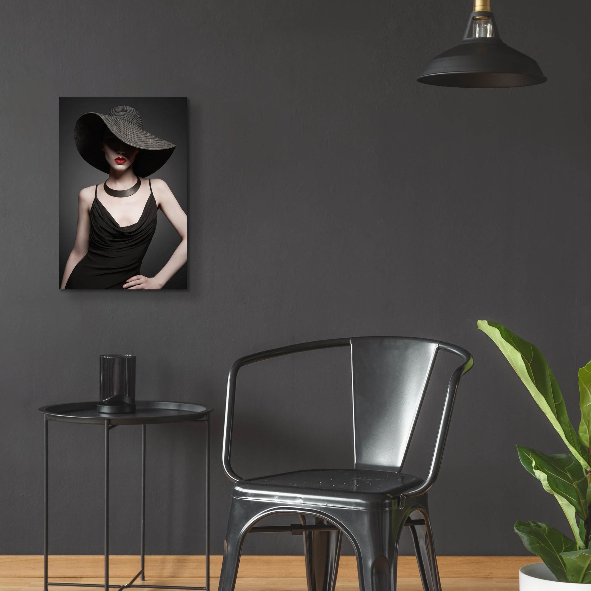 Epic Art 'Lady in Black 2' by Epic Portfolio, Acrylic Glass Wall Art,16x24