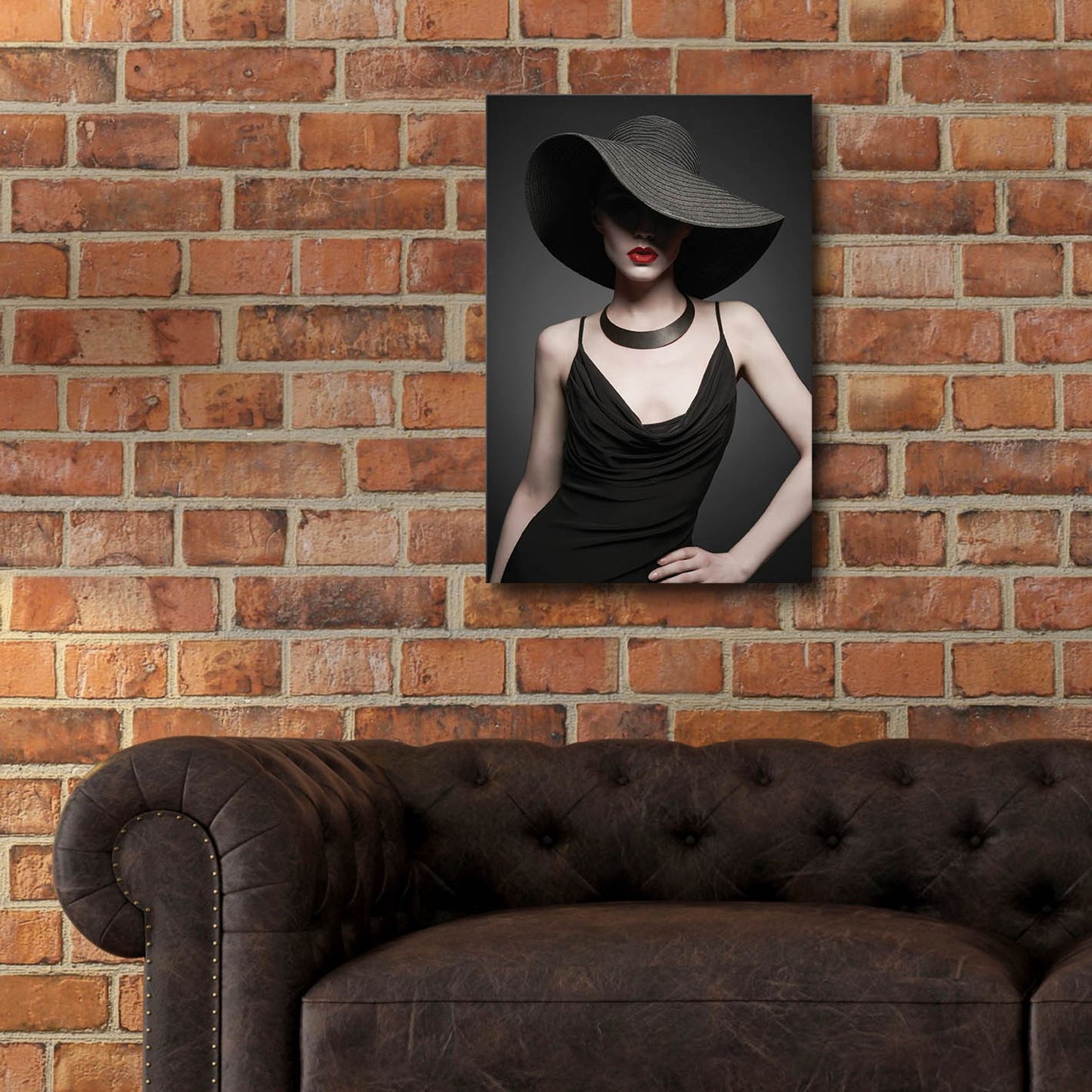 Epic Art 'Lady in Black 2' by Epic Portfolio, Acrylic Glass Wall Art,16x24