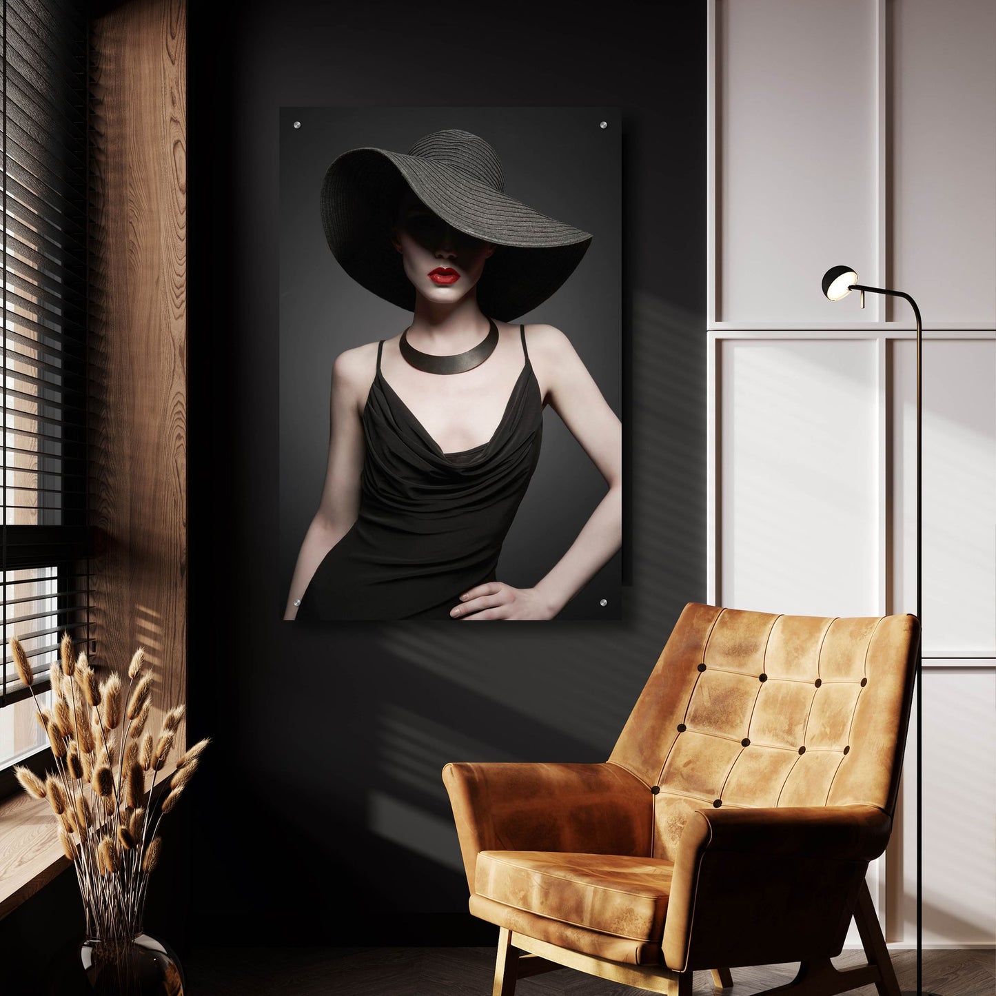 Epic Art 'Lady in Black 2' by Epic Portfolio, Acrylic Glass Wall Art,24x36