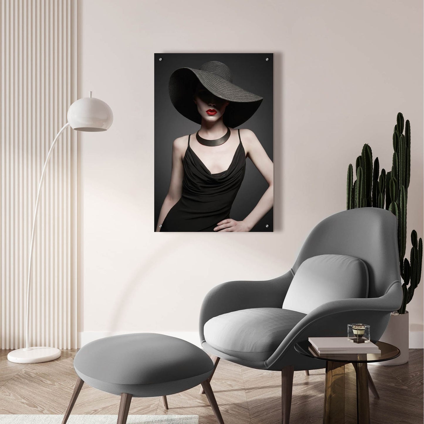 Epic Art 'Lady in Black 2' by Epic Portfolio, Acrylic Glass Wall Art,24x36